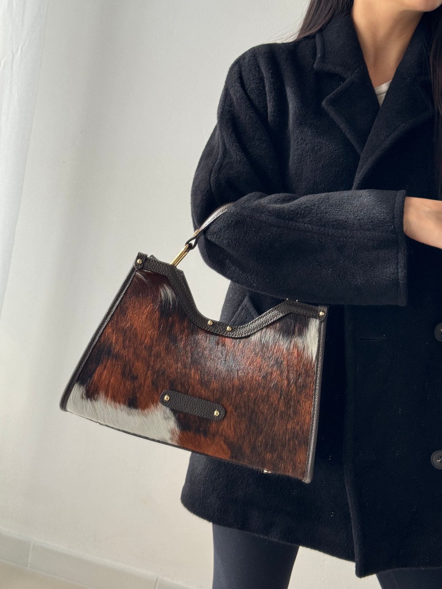 Borsa Giada - cavallino, con tracolla lunga