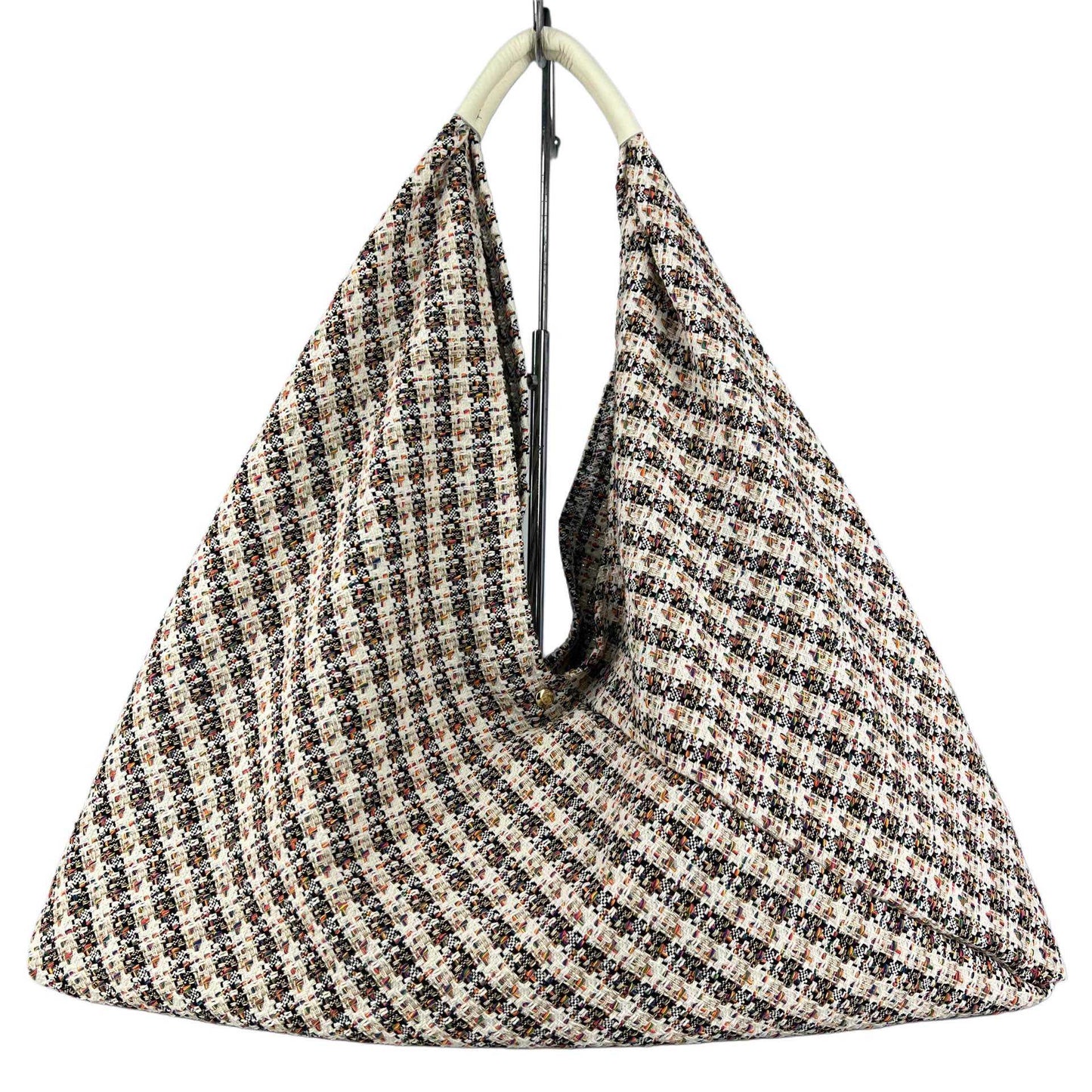 Maxi borsa a spalla Melissa in tessuto