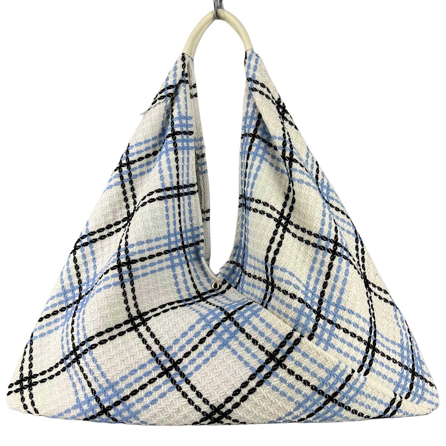 Maxi borsa a spalla Melissa in tessuto