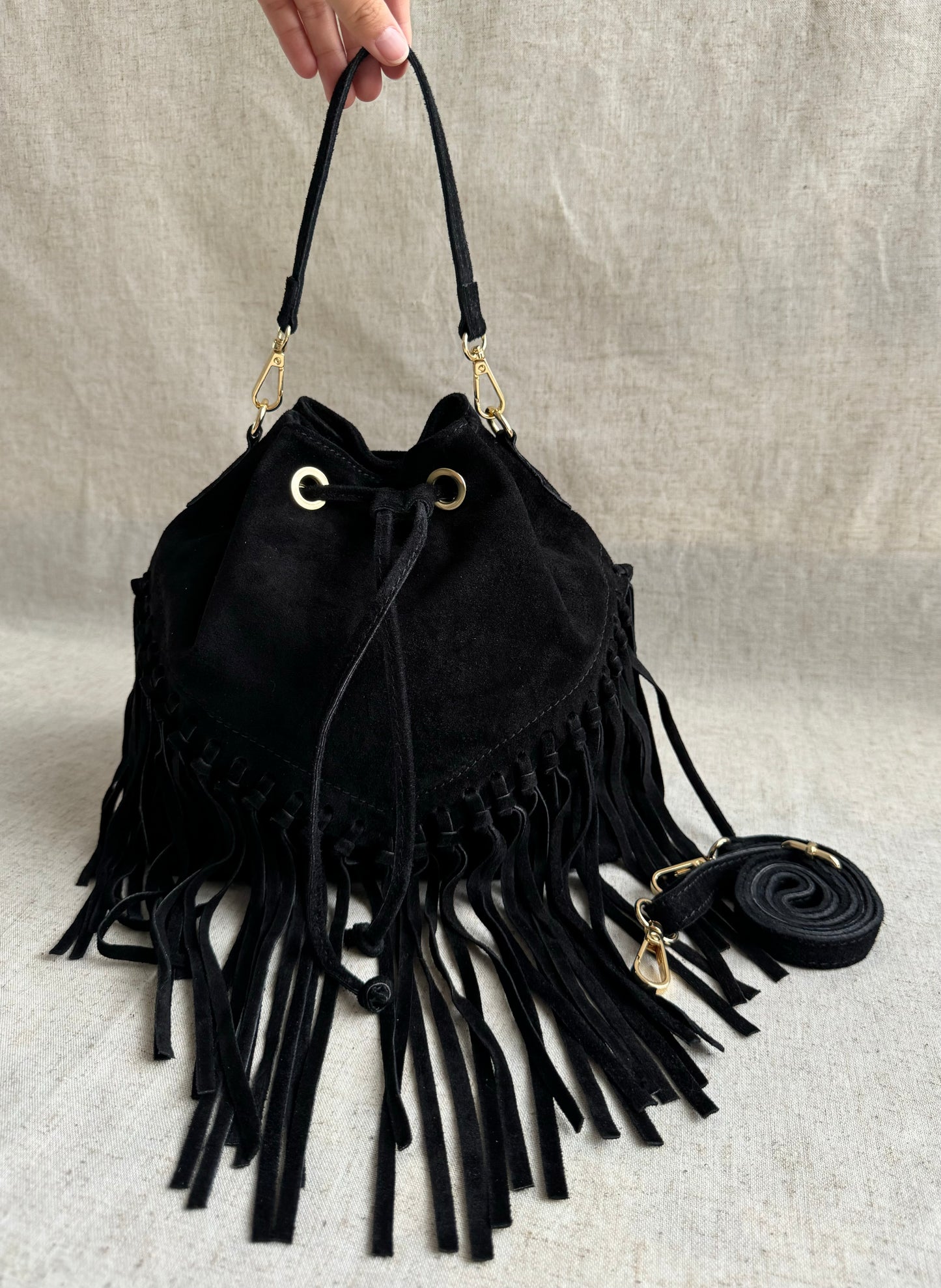 Borsa secchiello Rodeo - con tracolla lunga