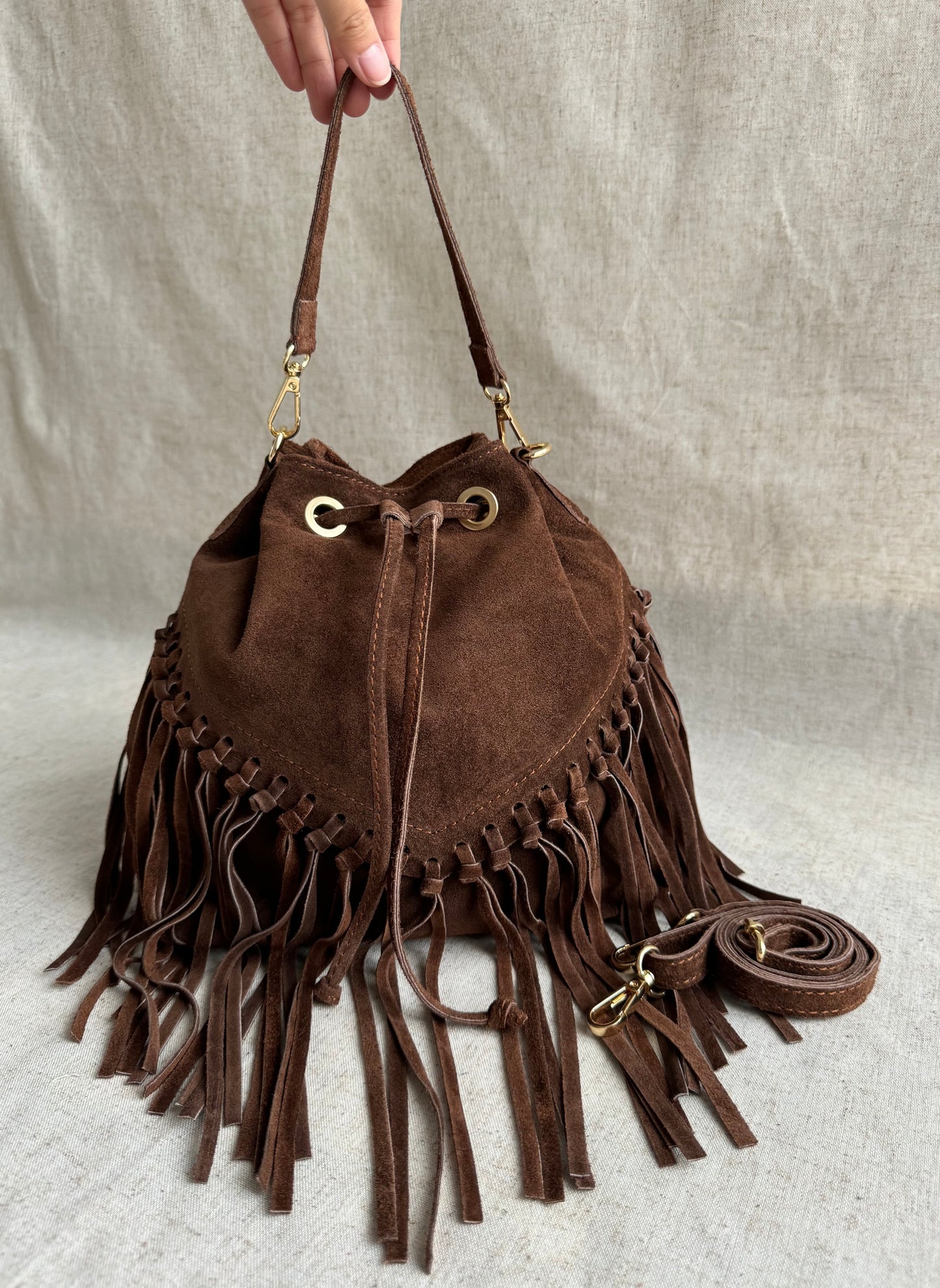 Borsa secchiello Rodeo - con tracolla lunga