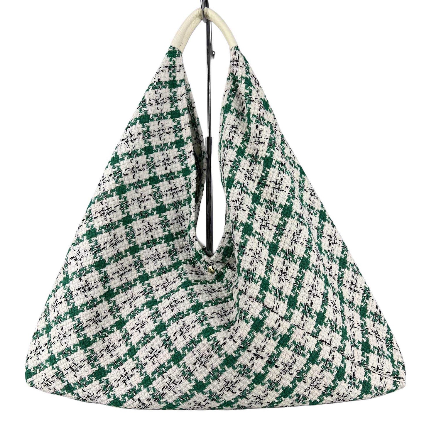 Maxi borsa a spalla Melissa in tessuto