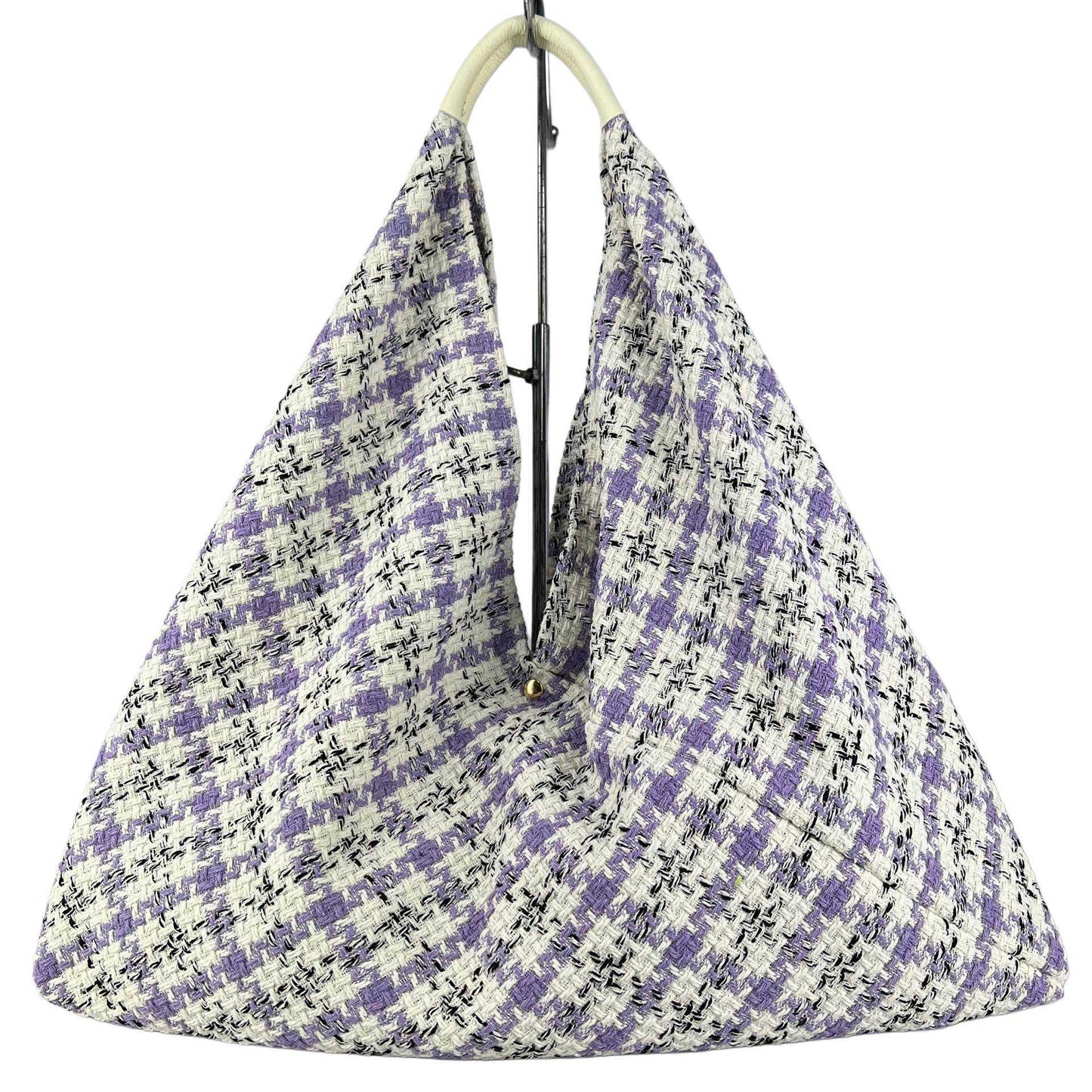 Maxi borsa a spalla Melissa in tessuto