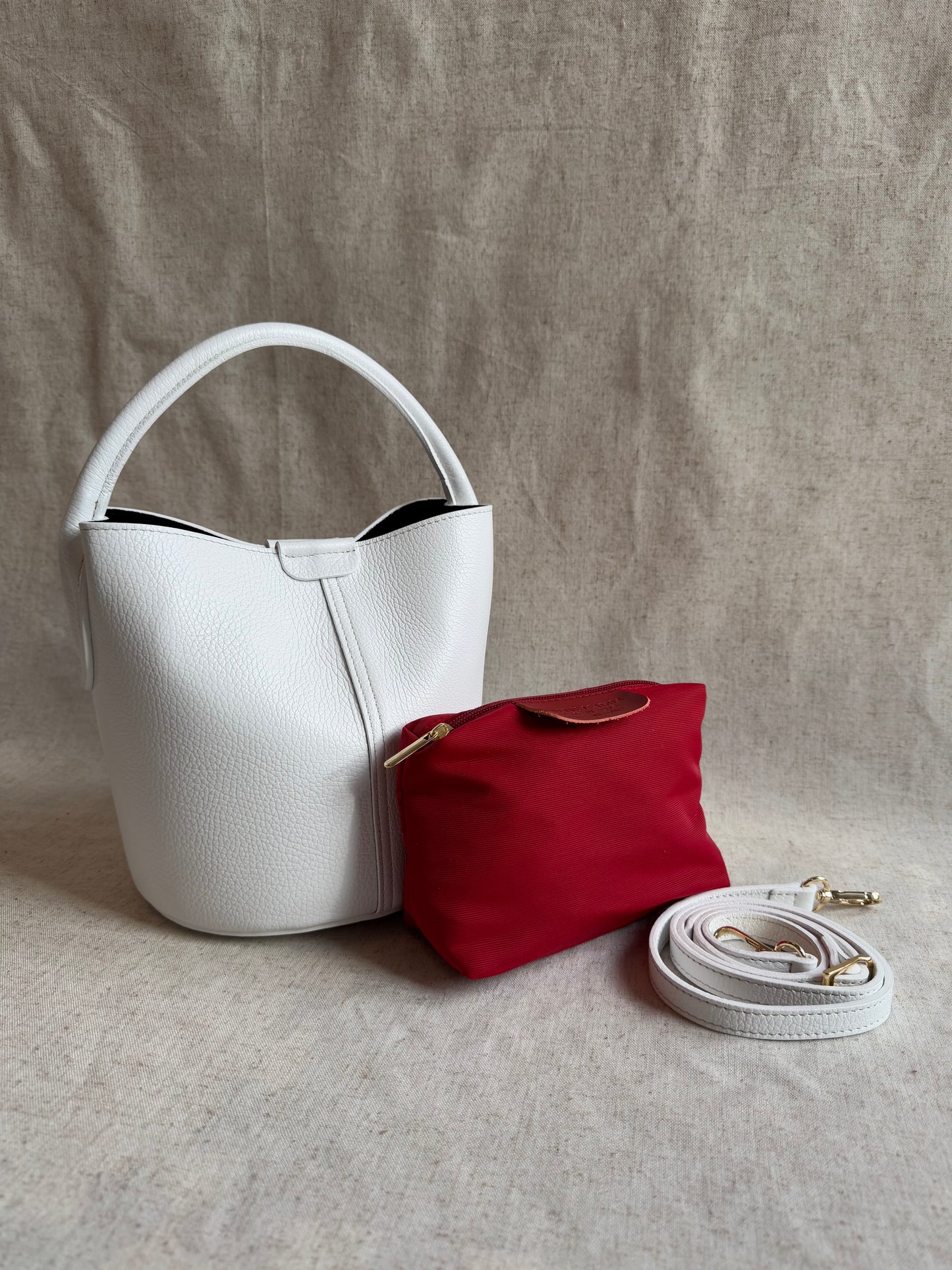 Borsa secchiello Veronica - con tracolla lunga