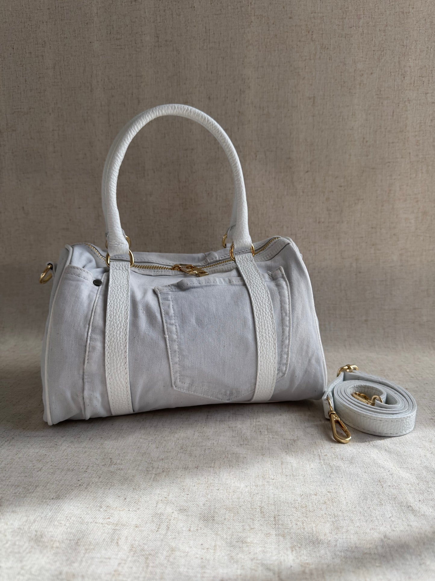 Bauletto in jeans Polly - con tracolla