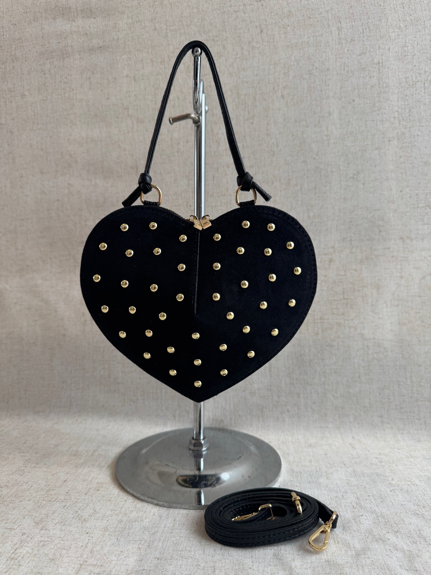 Love - borchie, con tracolla lunga