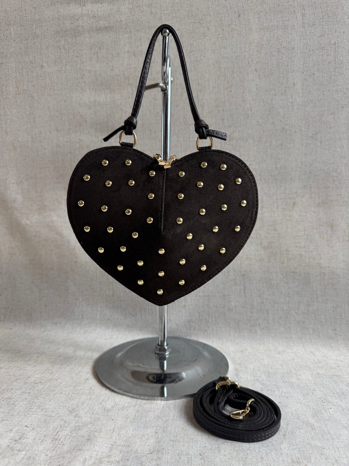 Love - borchie, con tracolla lunga