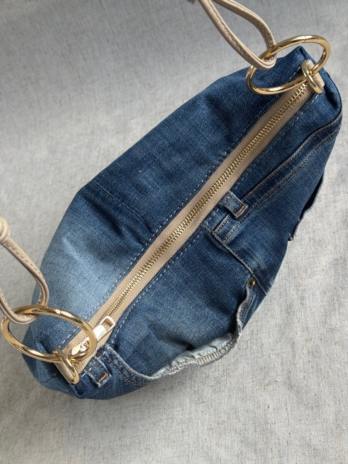 Borsa in jeans Agata - con tracolla