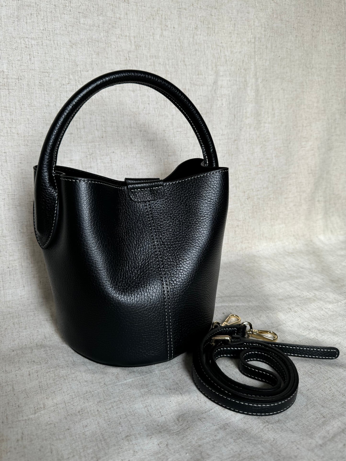 Borsa secchiello Veronica - con tracolla lunga
