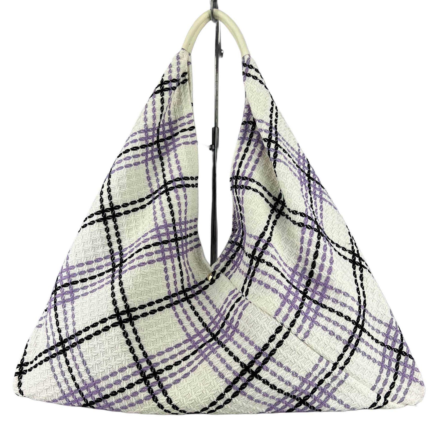Maxi borsa a spalla Melissa in tessuto