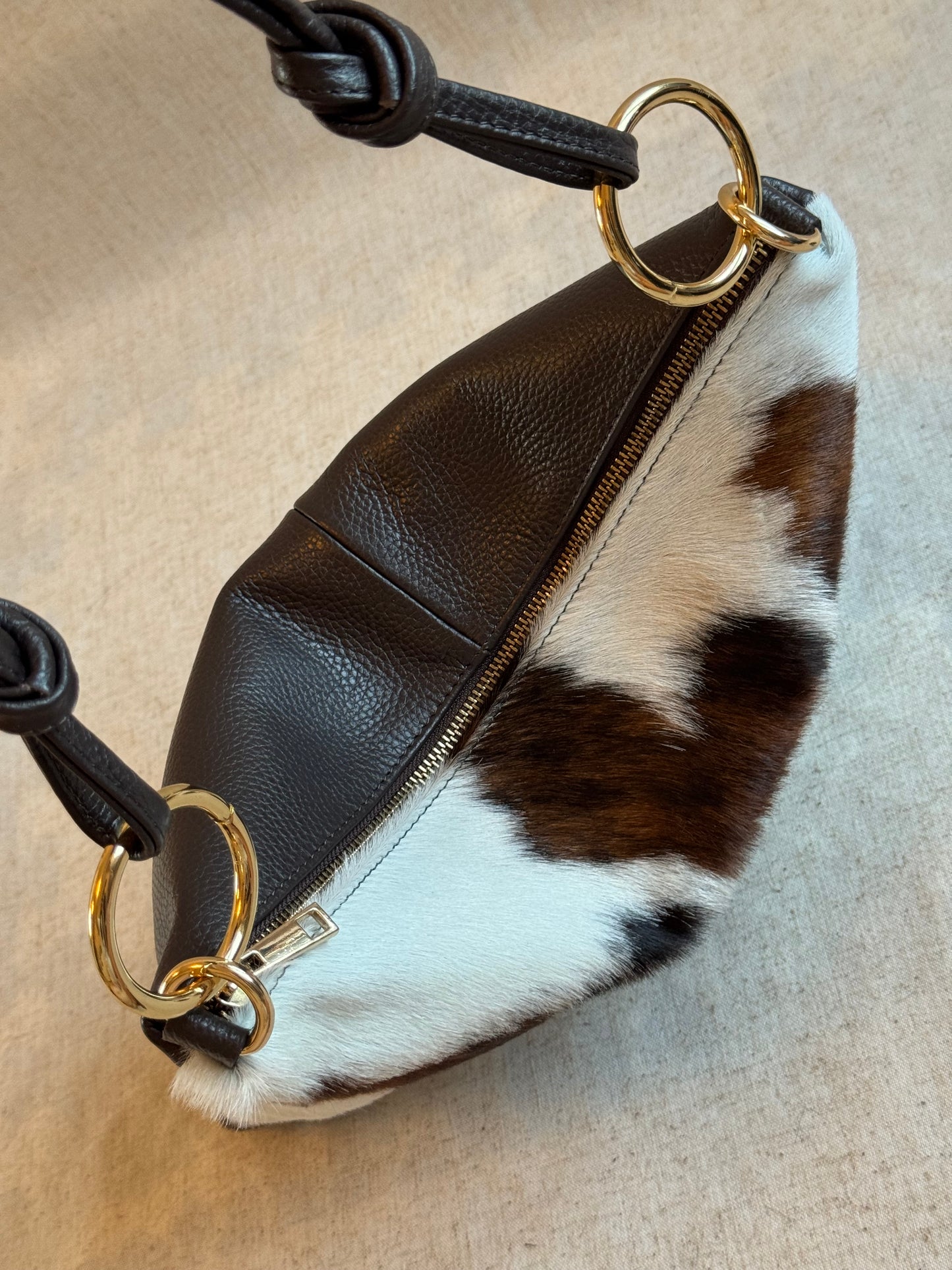 Borsa a spalla Agata - cavallino, con tracolla lunga
