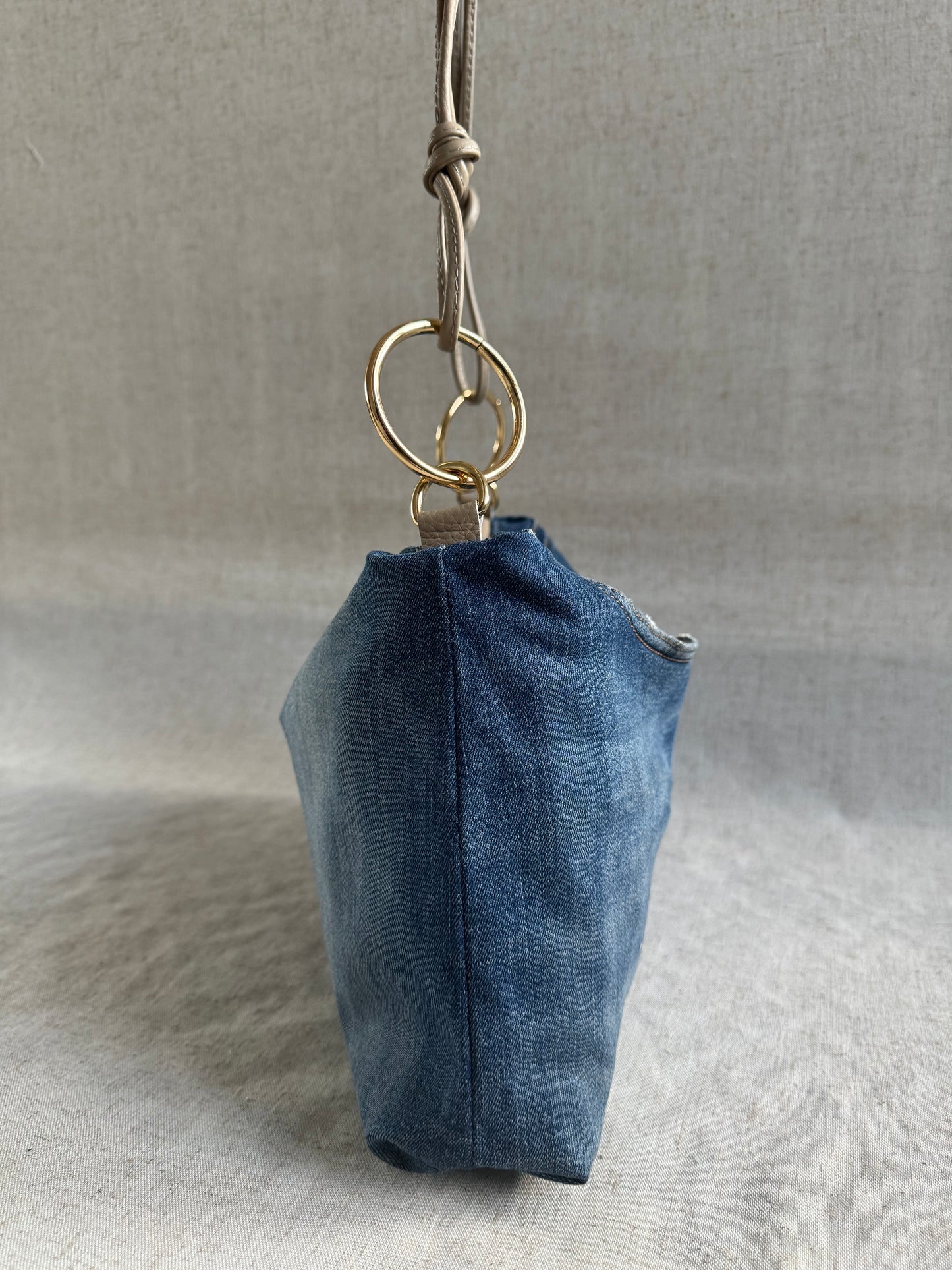 Borsa in jeans Agata - con tracolla