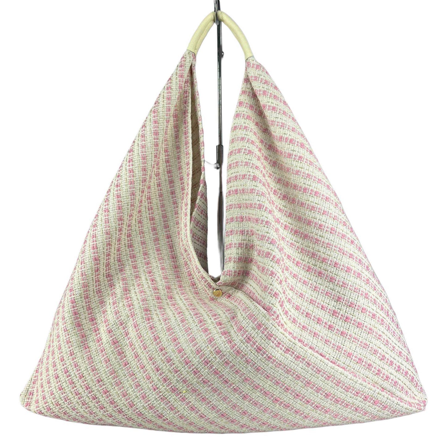 Maxi borsa a spalla Melissa in tessuto