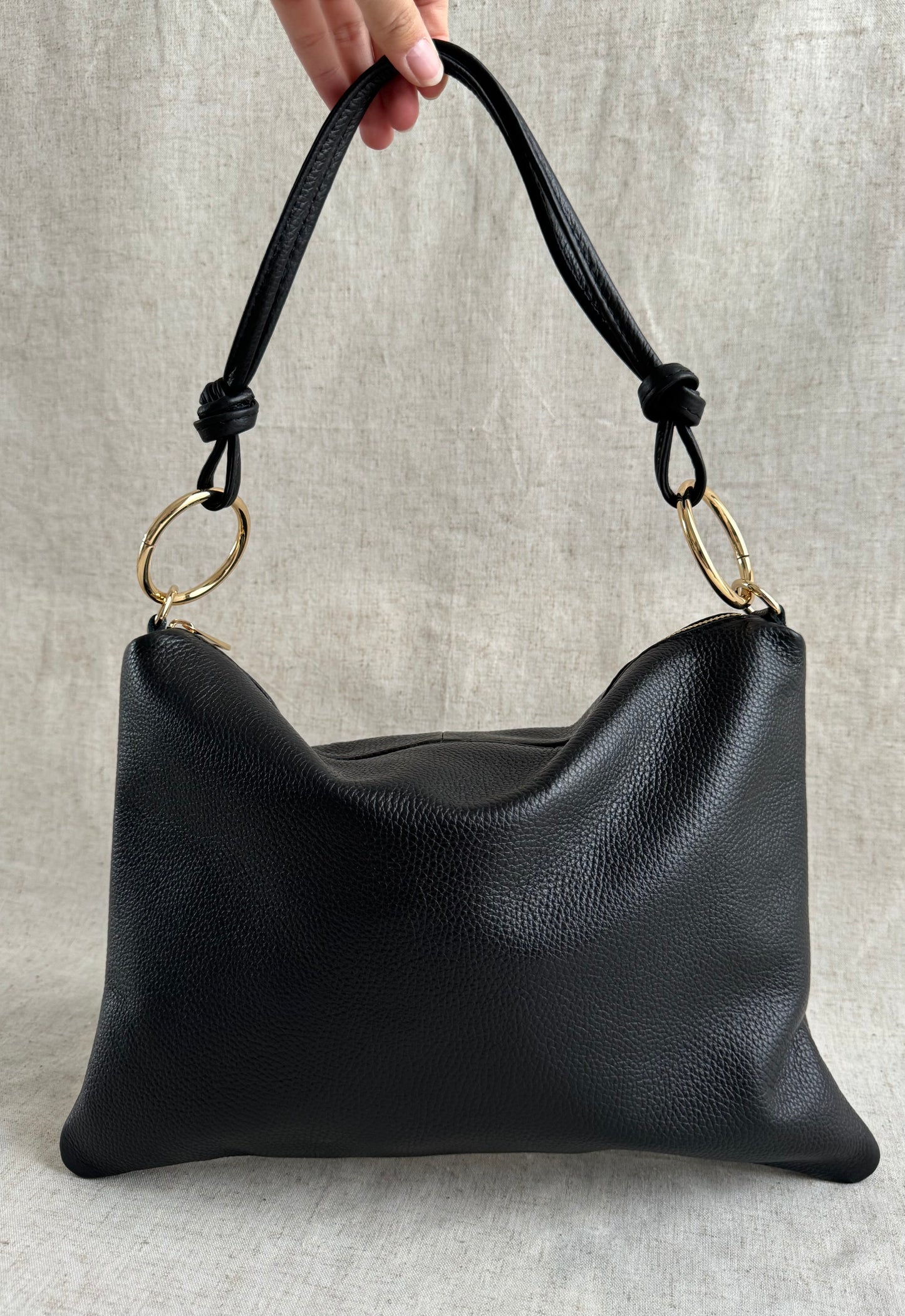Borsa a spalla Agata - misura grande, con tracolla lunga
