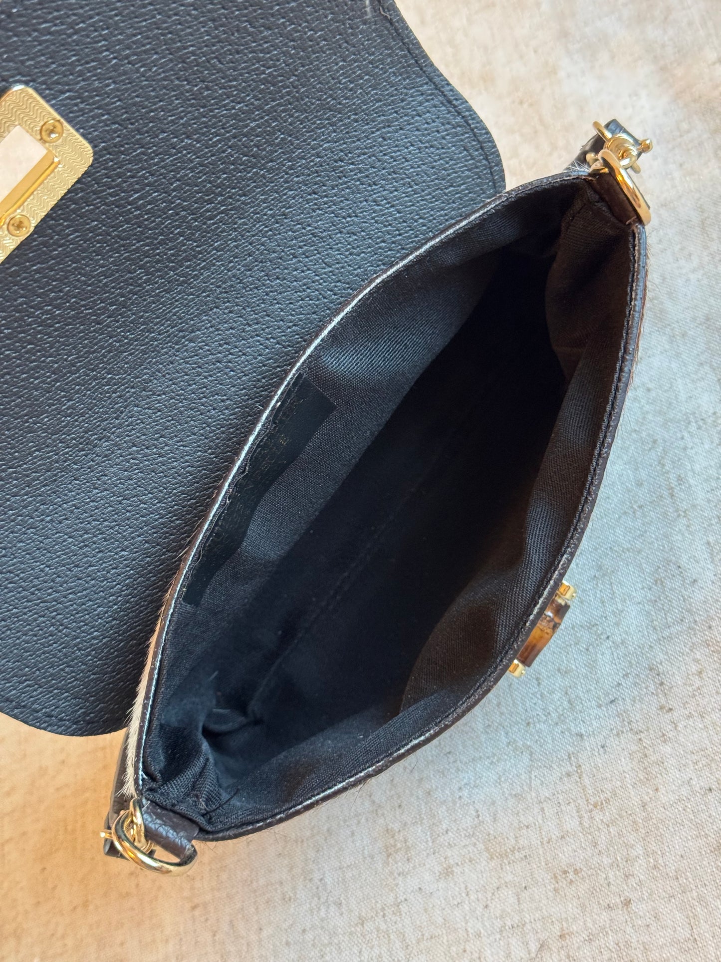 Borsa a spalla Eva - cavallino, con tracolla