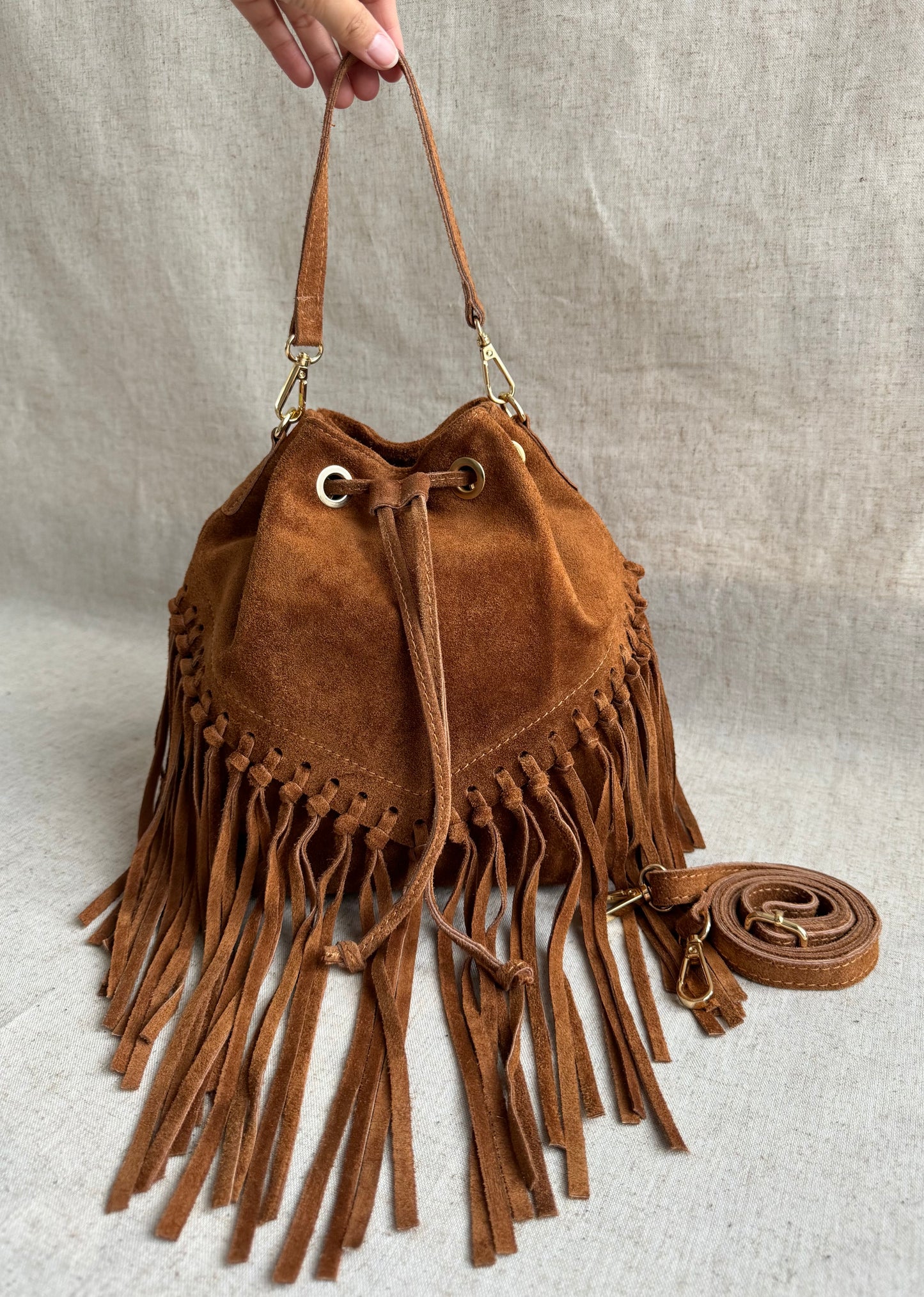Borsa secchiello Rodeo - con tracolla lunga