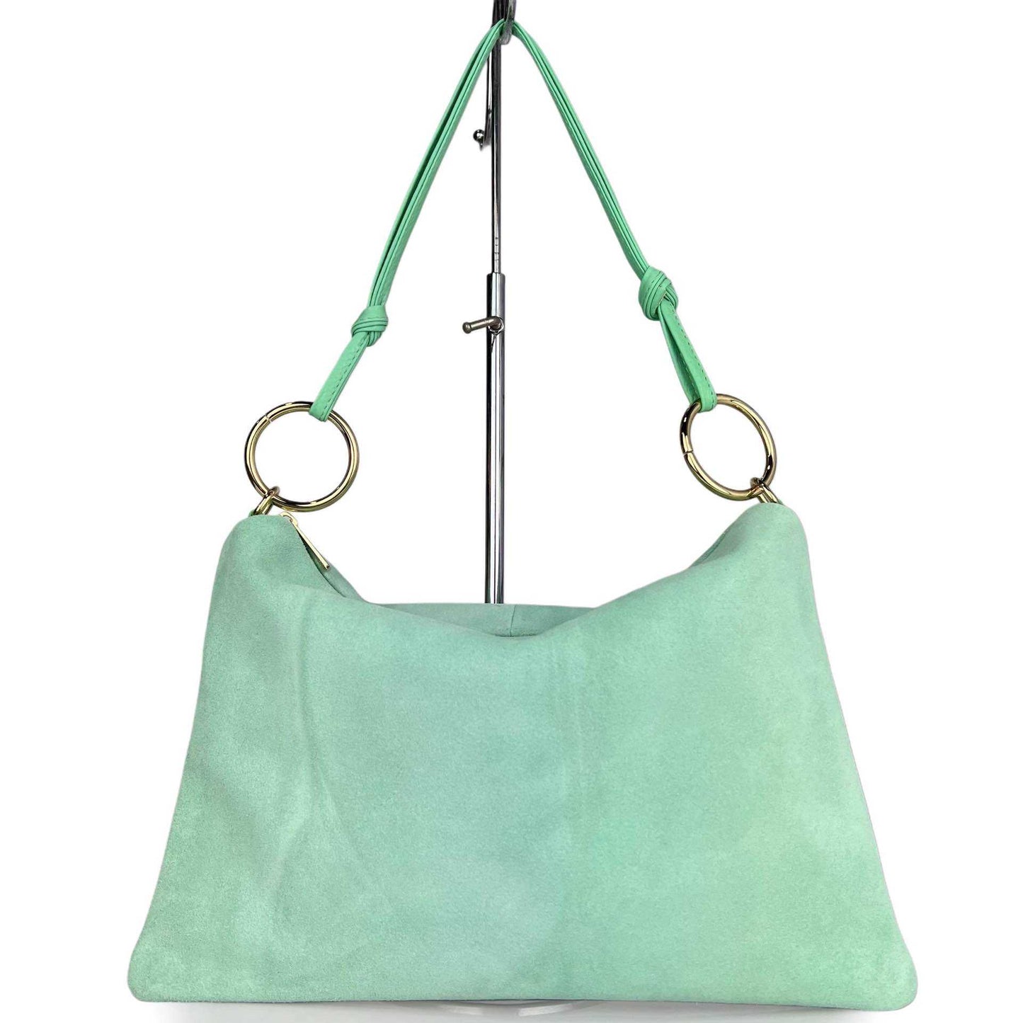 Borsa a spalla Agata camoscio - misura grande, con tracolla lunga