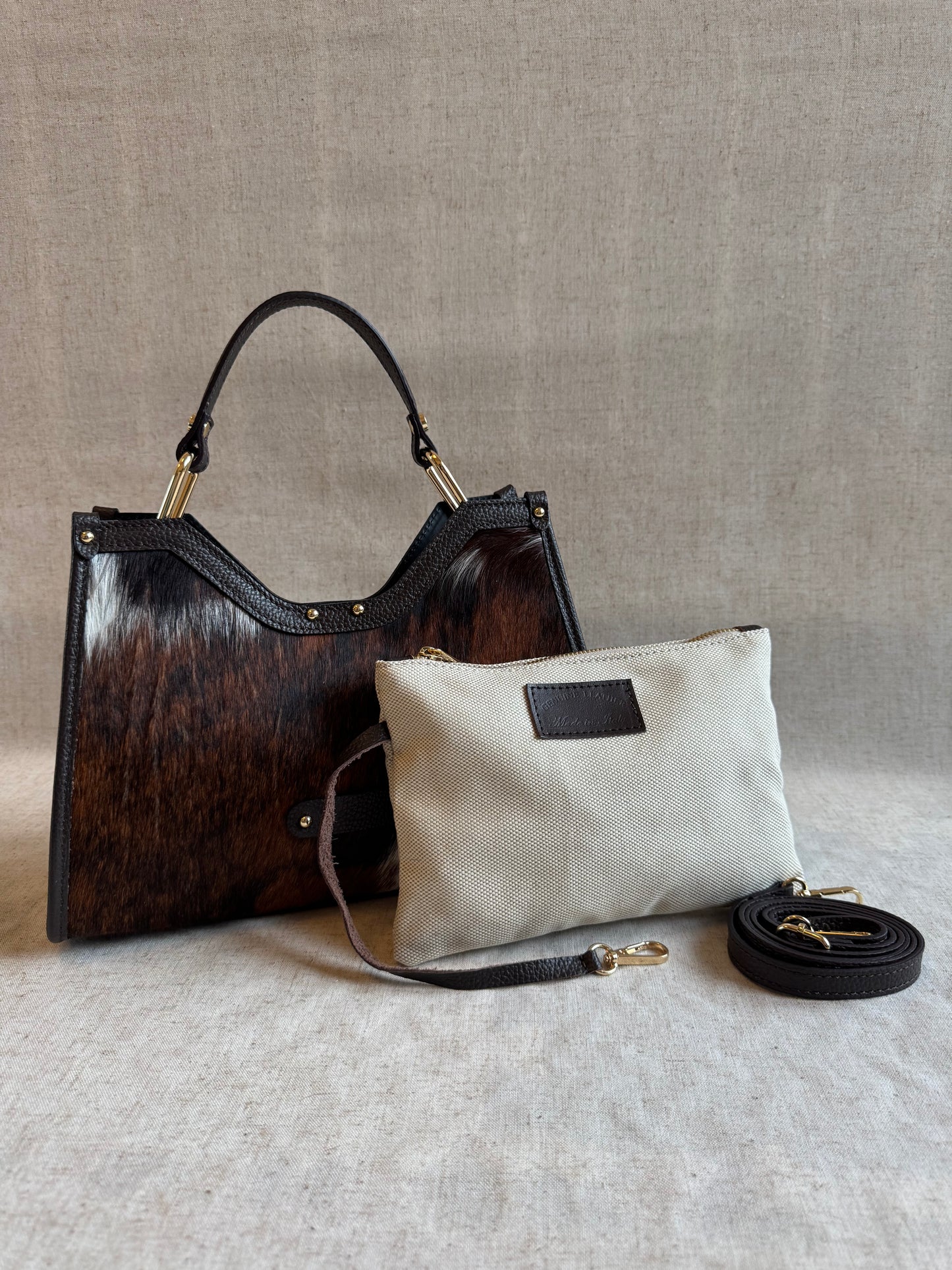 Borsa Giada - cavallino, con tracolla lunga