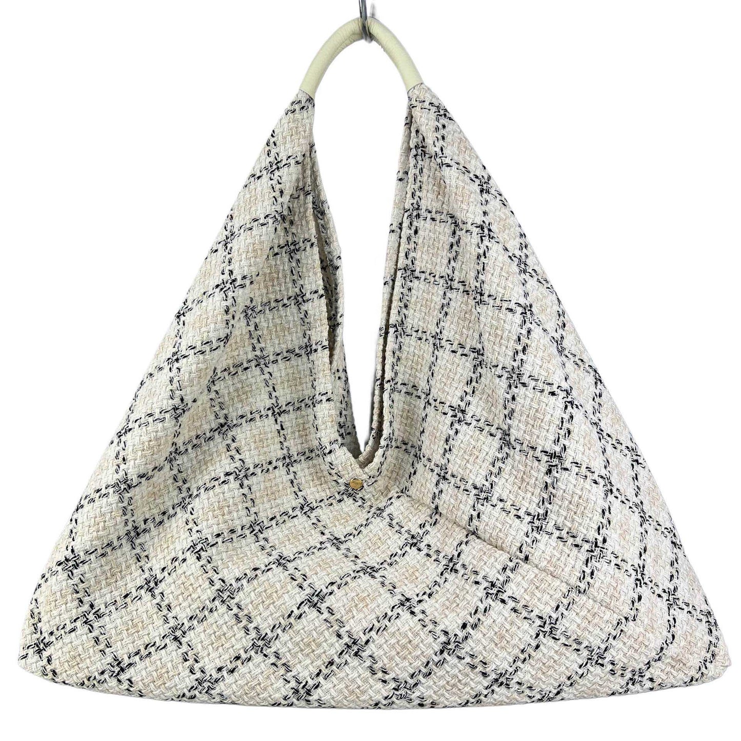 Maxi borsa a spalla Melissa in tessuto