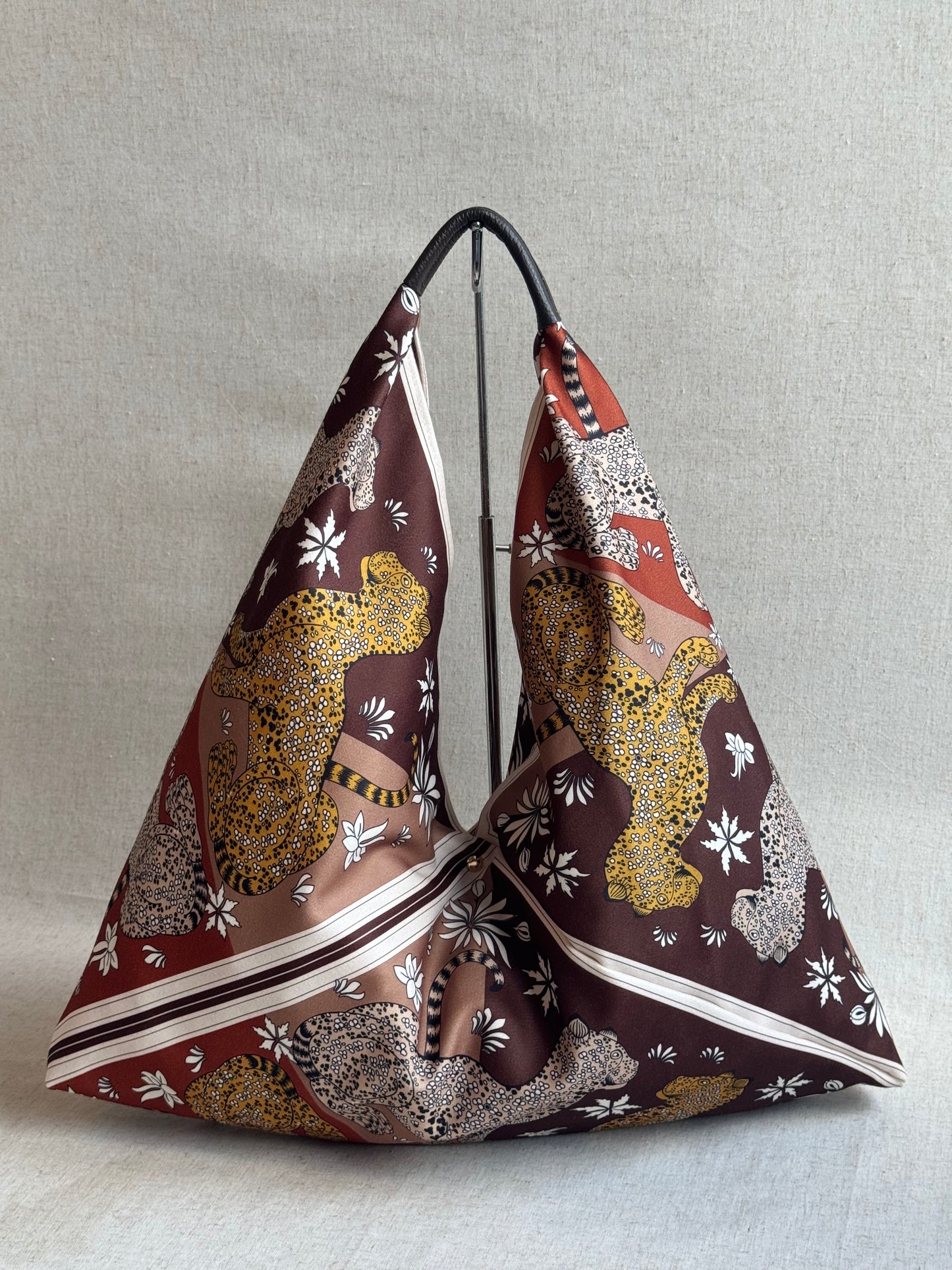 Borsa Melissa - tessuto, stampa leopardi
