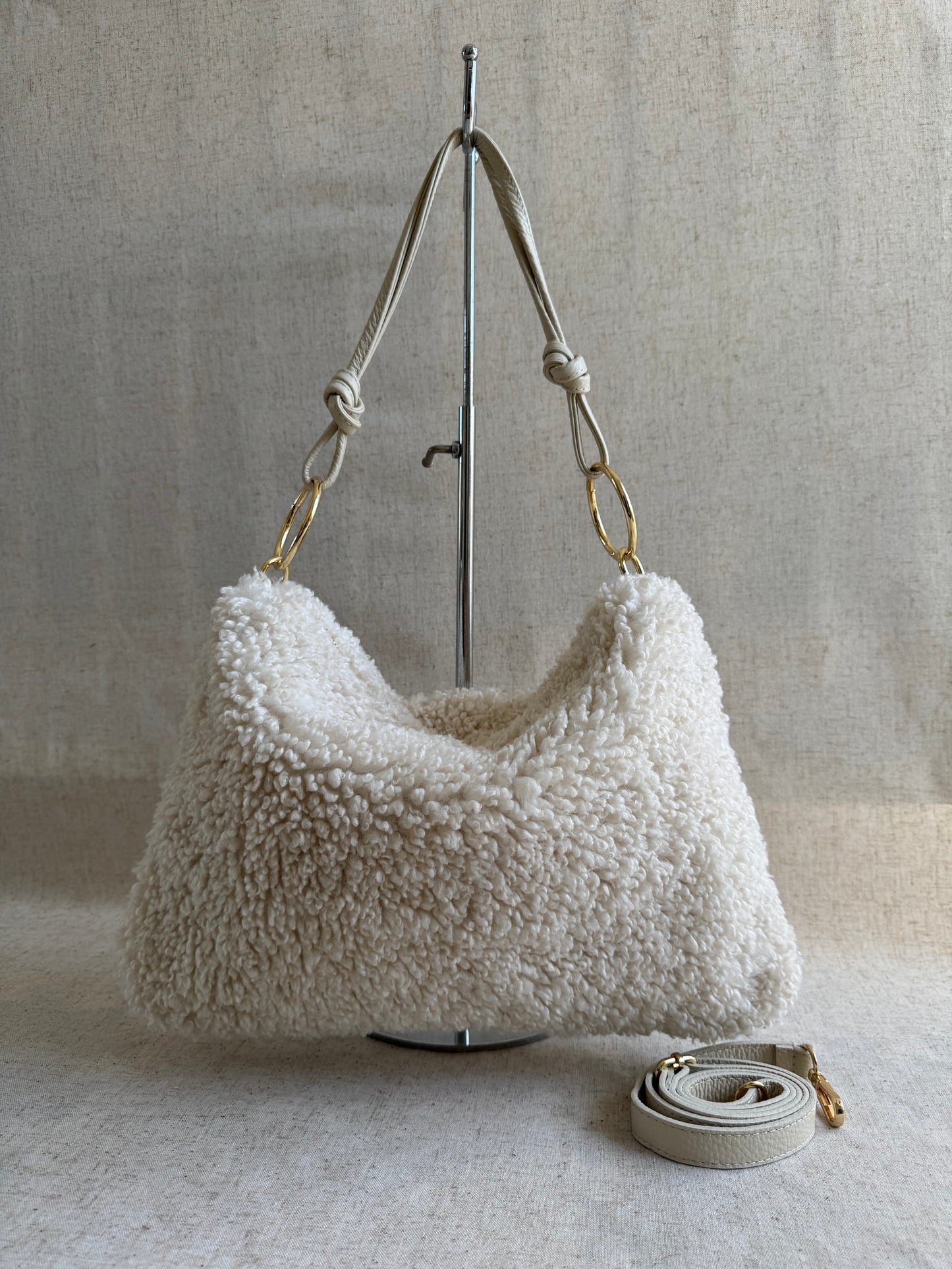 Borsa a spalla Agata - Teddy, con tracolla lunga