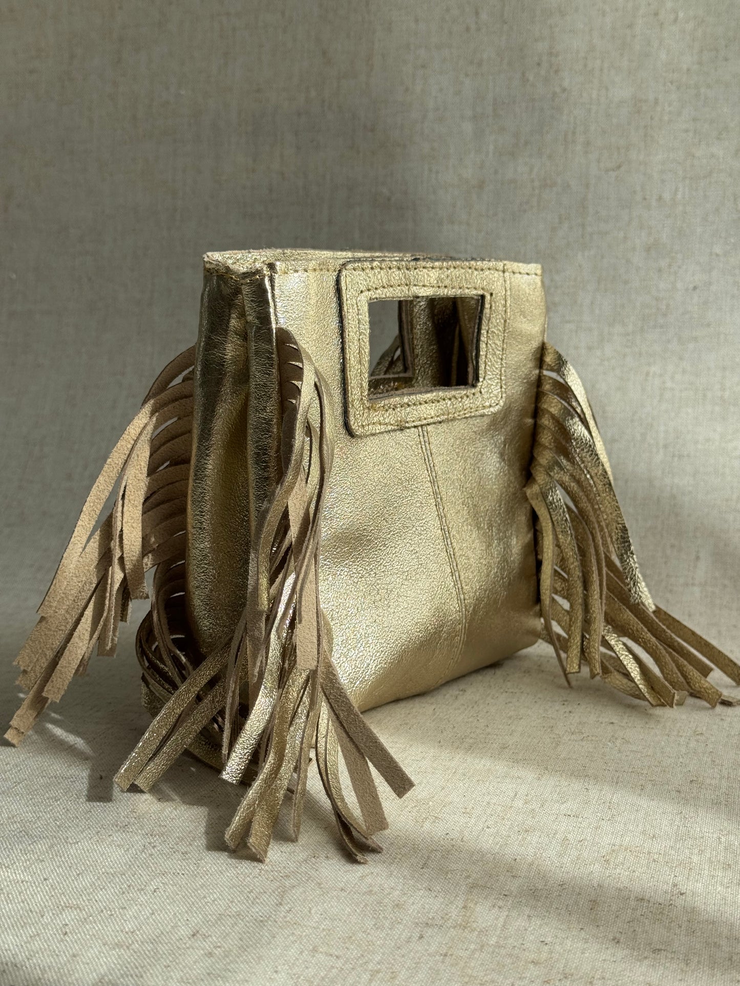 Borsa Riri - laminato, misura piccola, con tracolla lunga