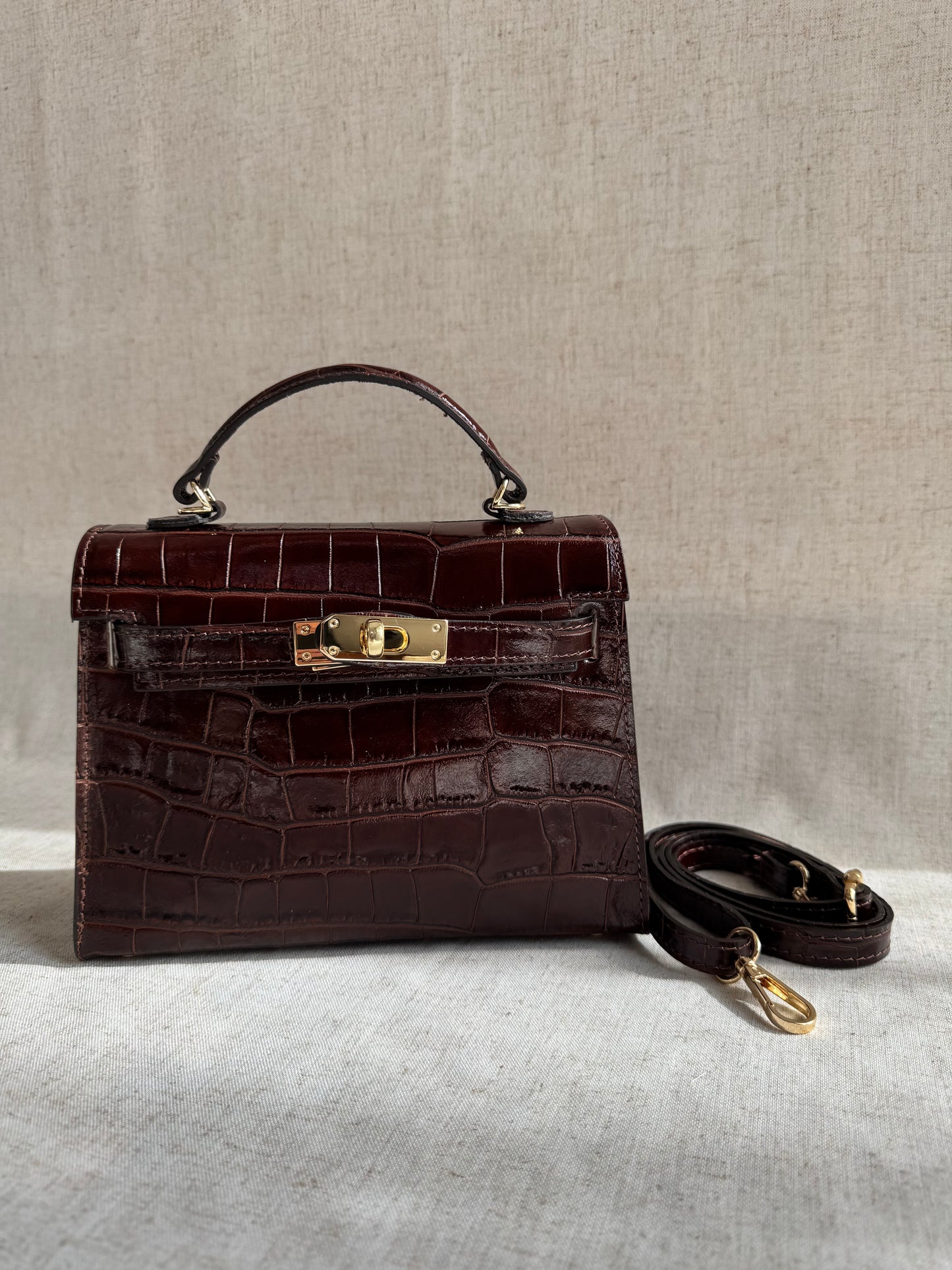 Borsa KELLY - misura media, con tracolla lunga