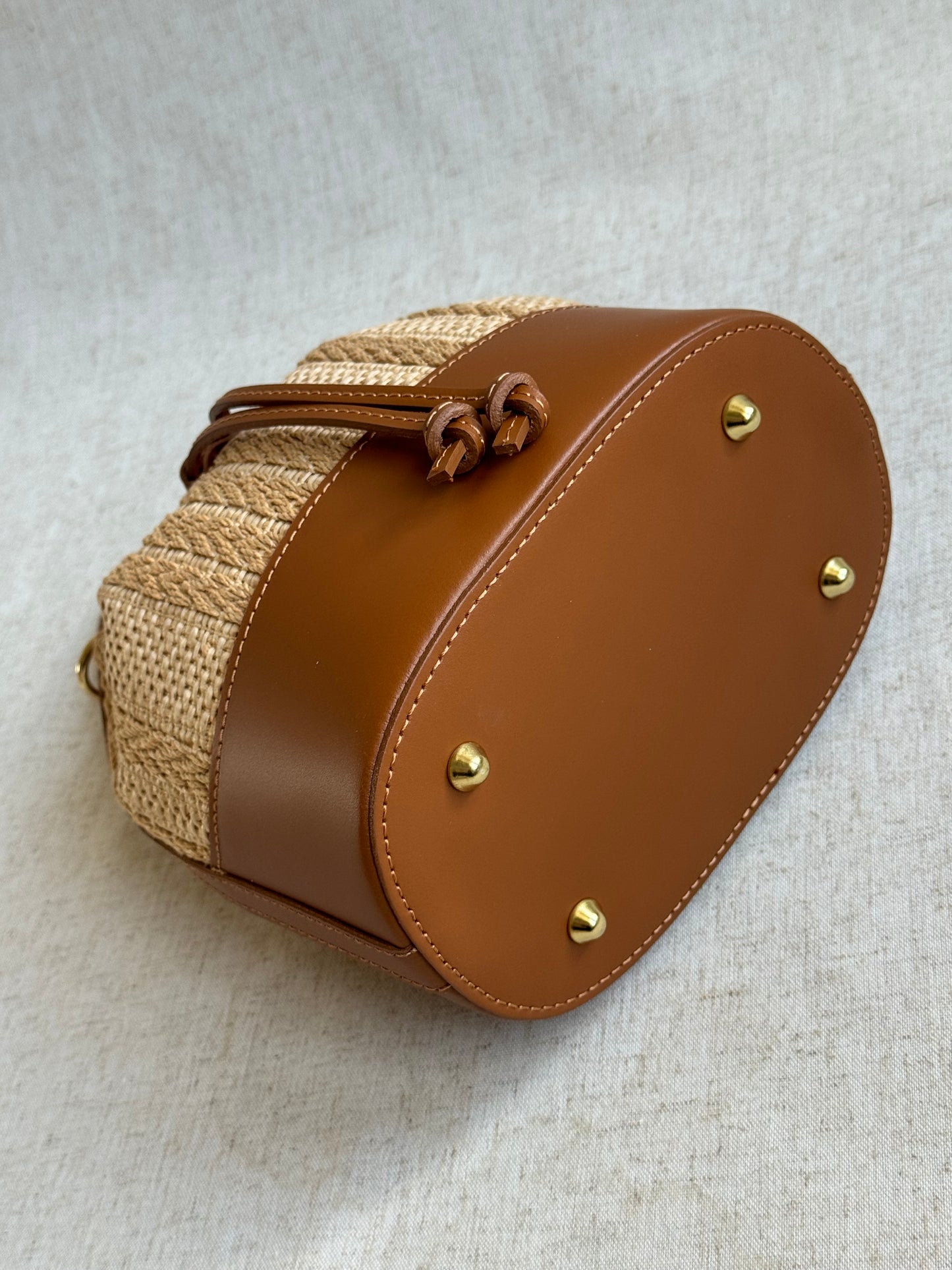 Borsa Versilia - variante 2, rafia, con tracolla