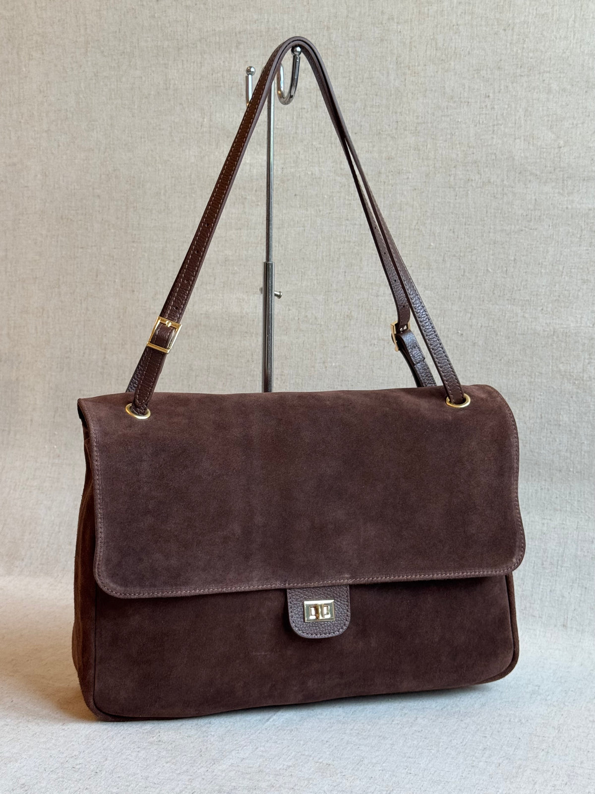 Borsa Chantal - camoscio, manico regolabile