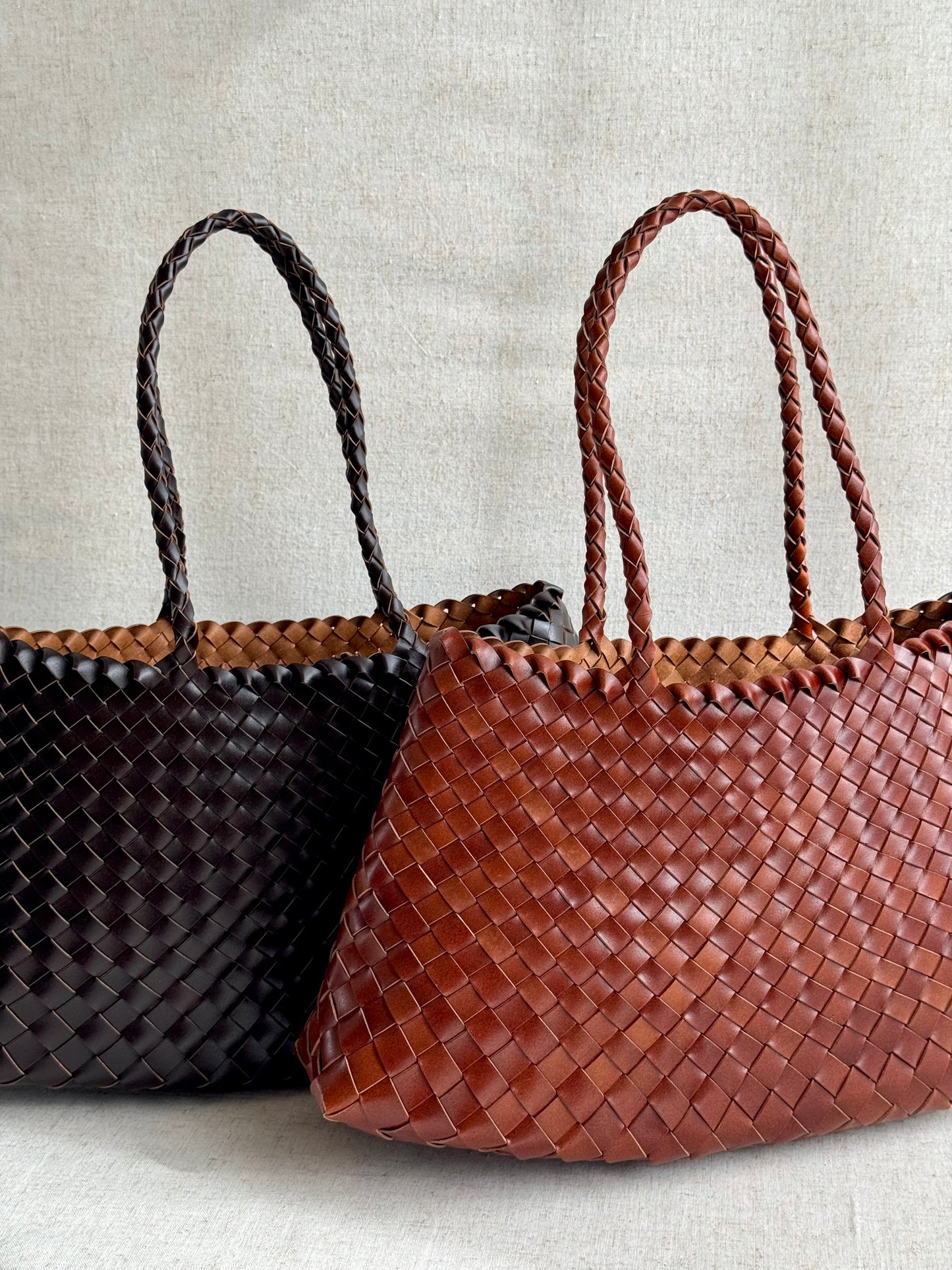 Maxi borsa a spalla Cassandra - vera pelle tamponato