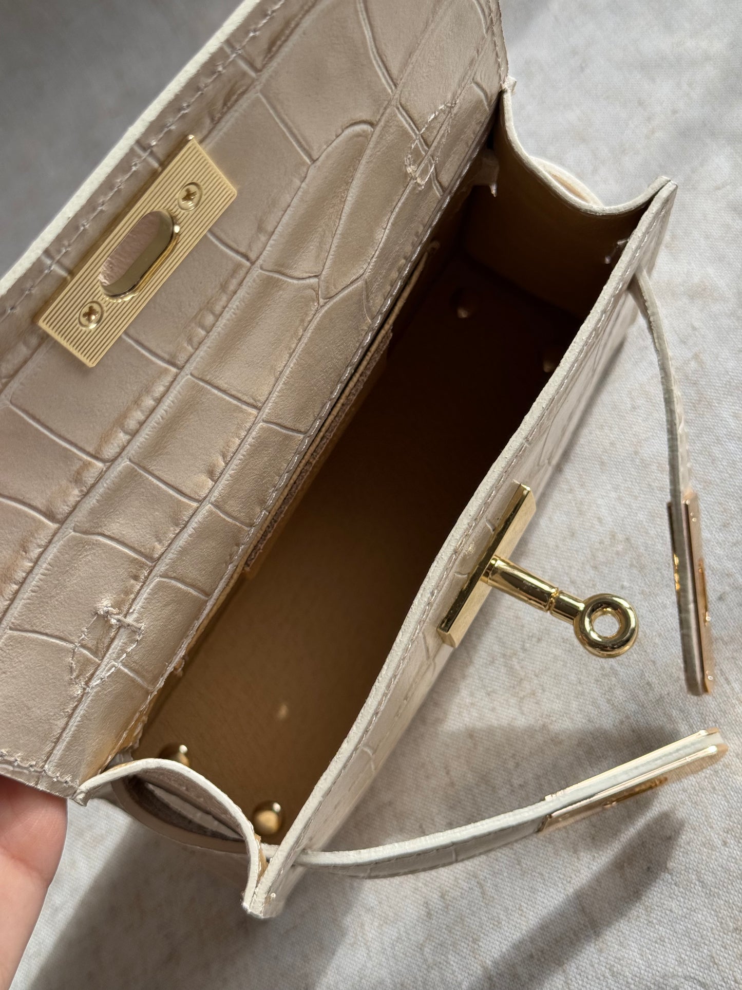 Borsa KELLY - misura piccola, con tracolla lunga