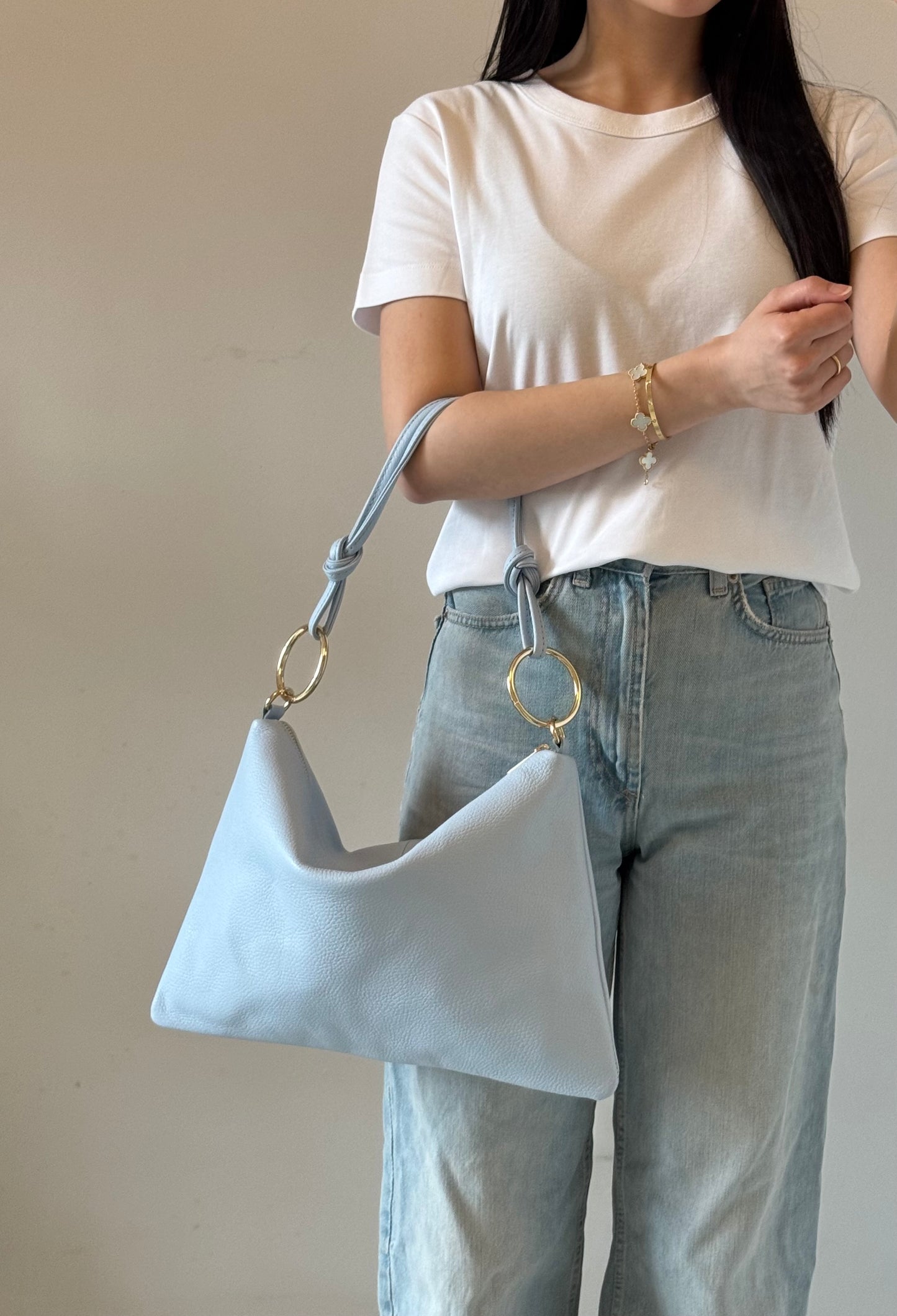 Borsa a spalla Agata - misura grande, con tracolla lunga