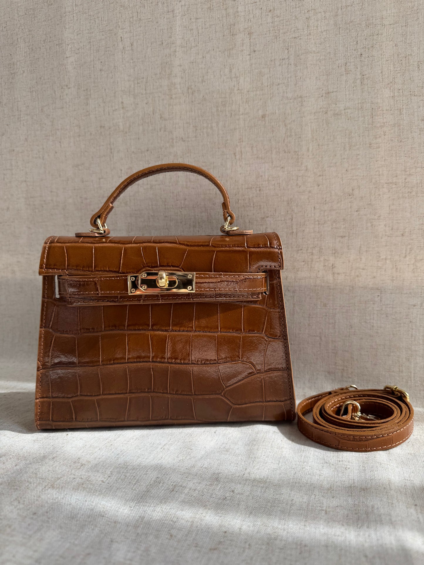 Borsa KELLY - misura media, con tracolla lunga