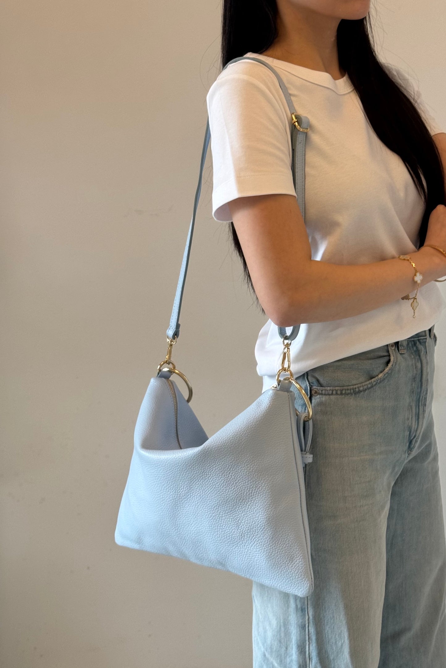 Borsa a spalla Agata - misura grande, con tracolla lunga