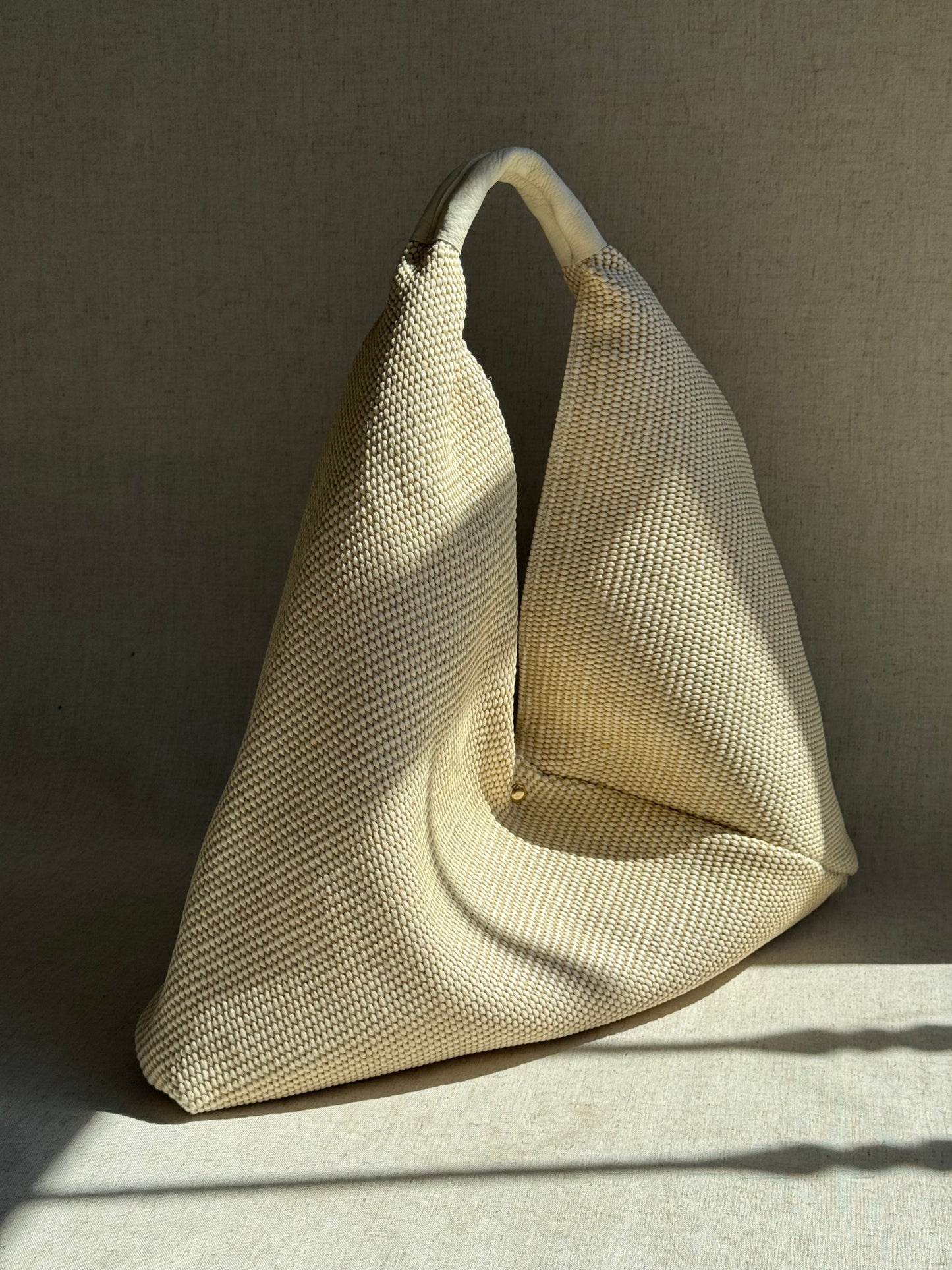 Maxi borsa a spalla Melissa - rafia