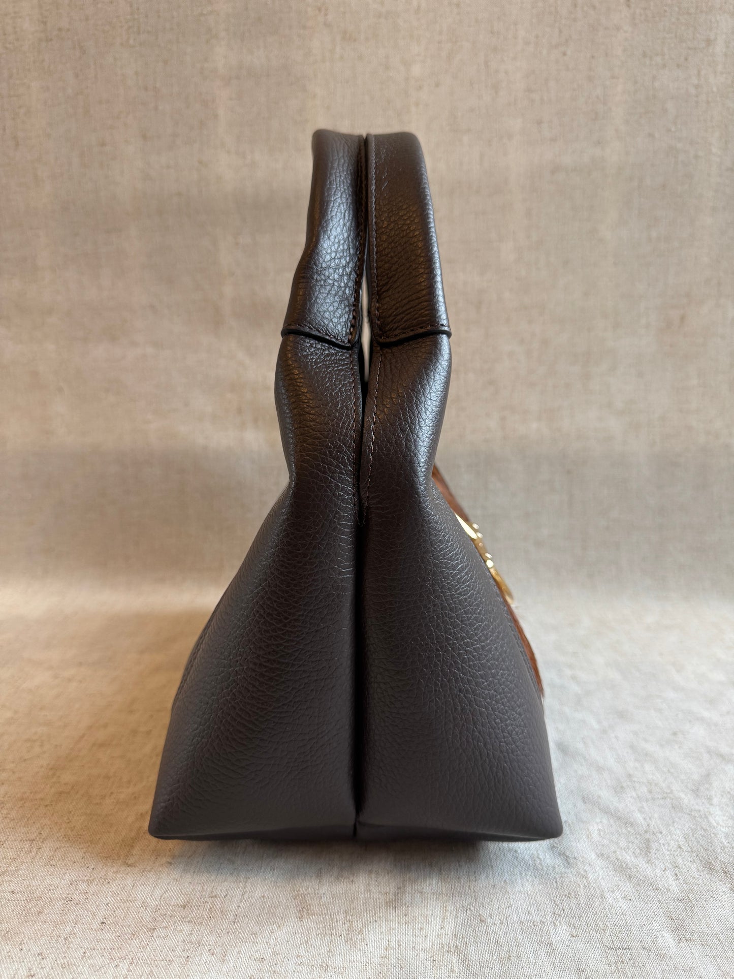 Borsa Gabriella - cavallino, con tracolla lunga