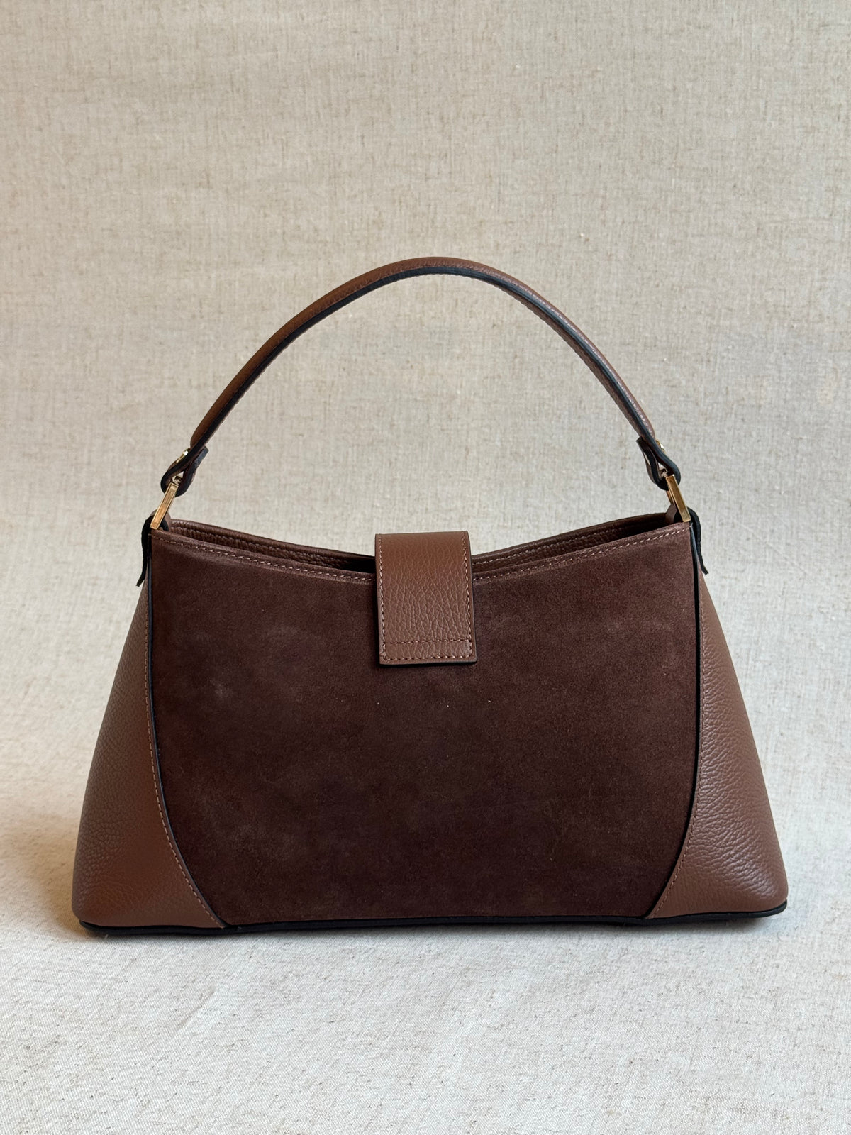 Borsa Cora - camoscio, con tracolla lunga
