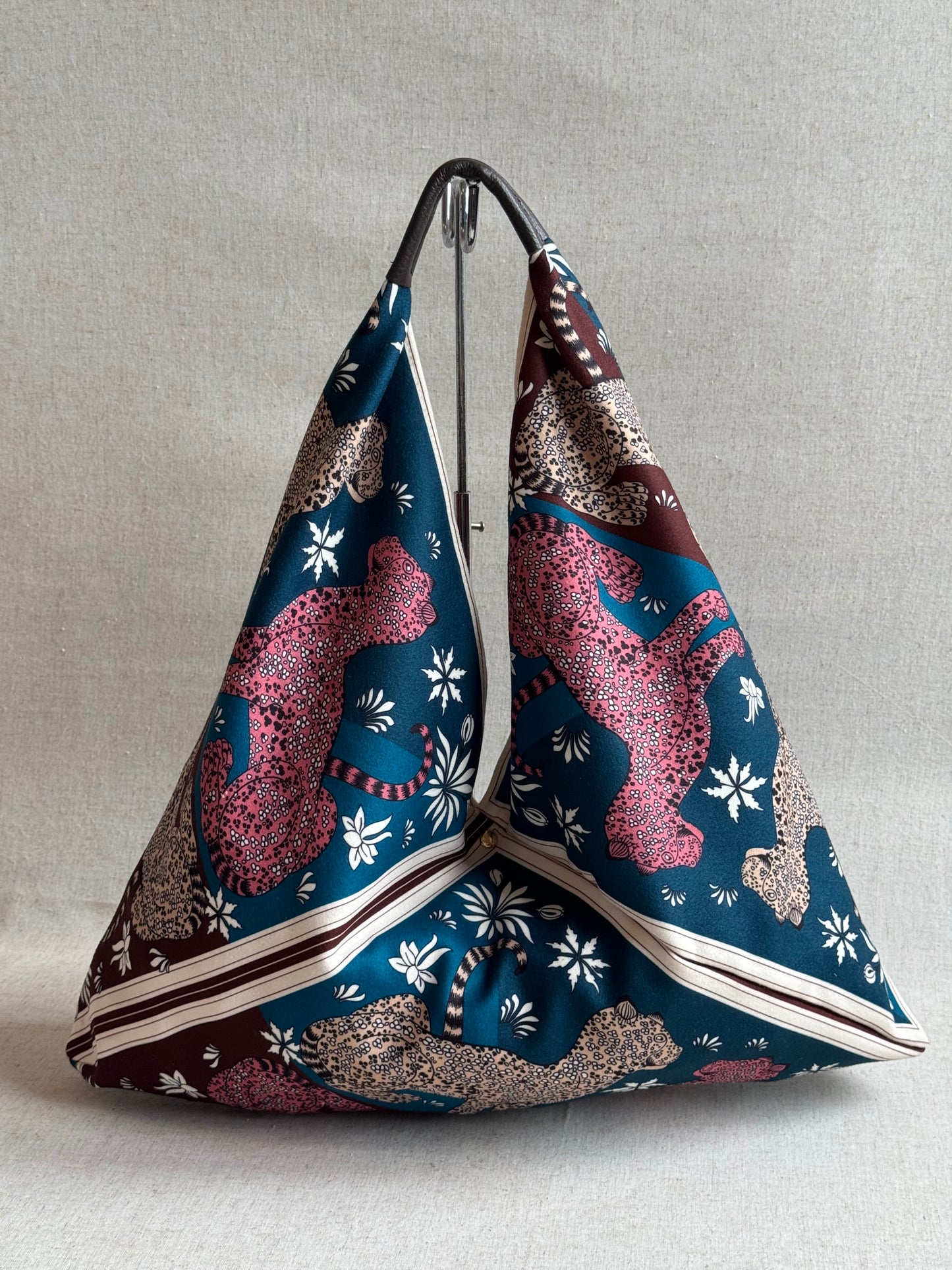 Borsa Melissa - tessuto, stampa leopardi