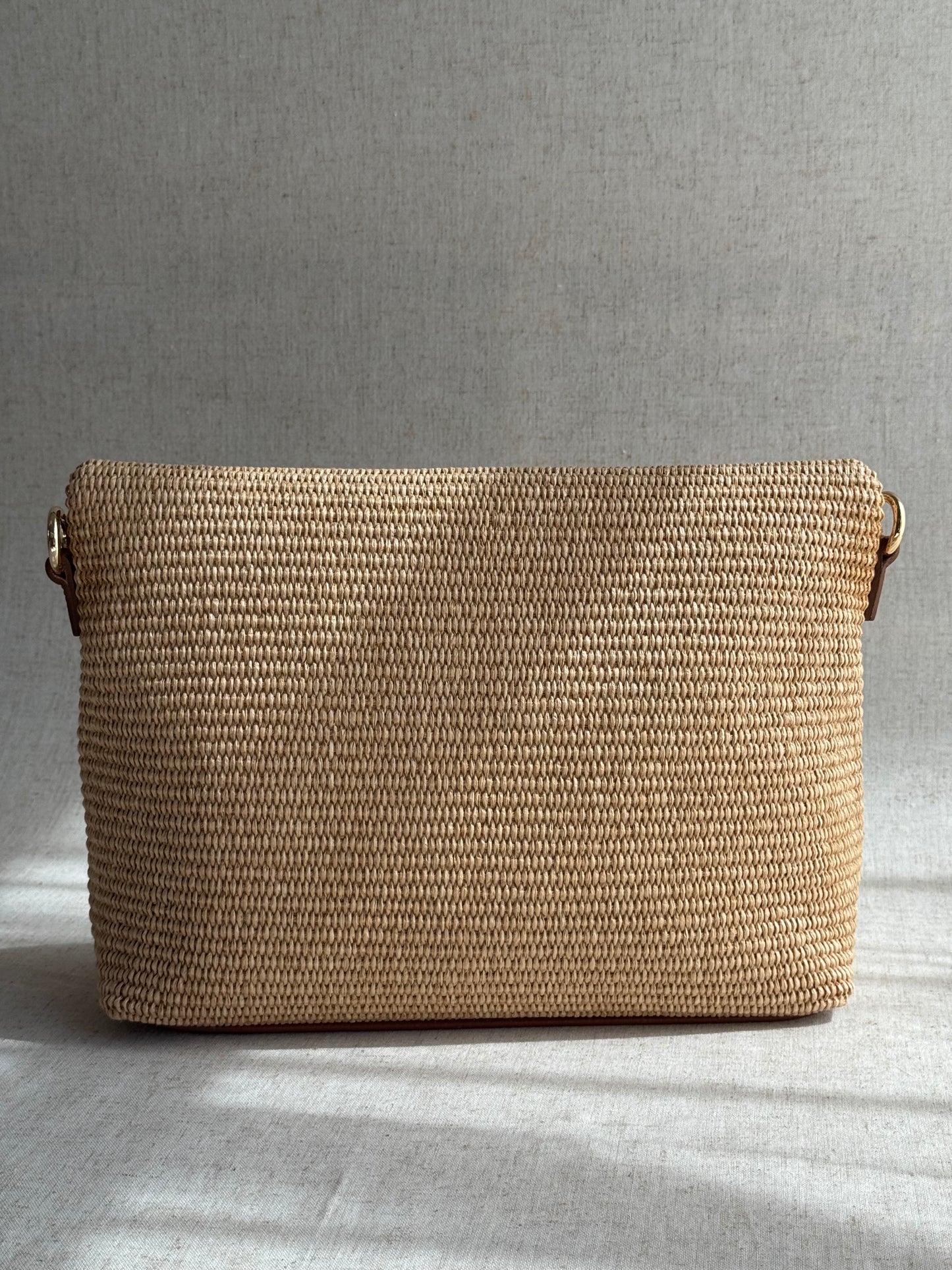 Borsa Postina - rafia, con tracolla lunga