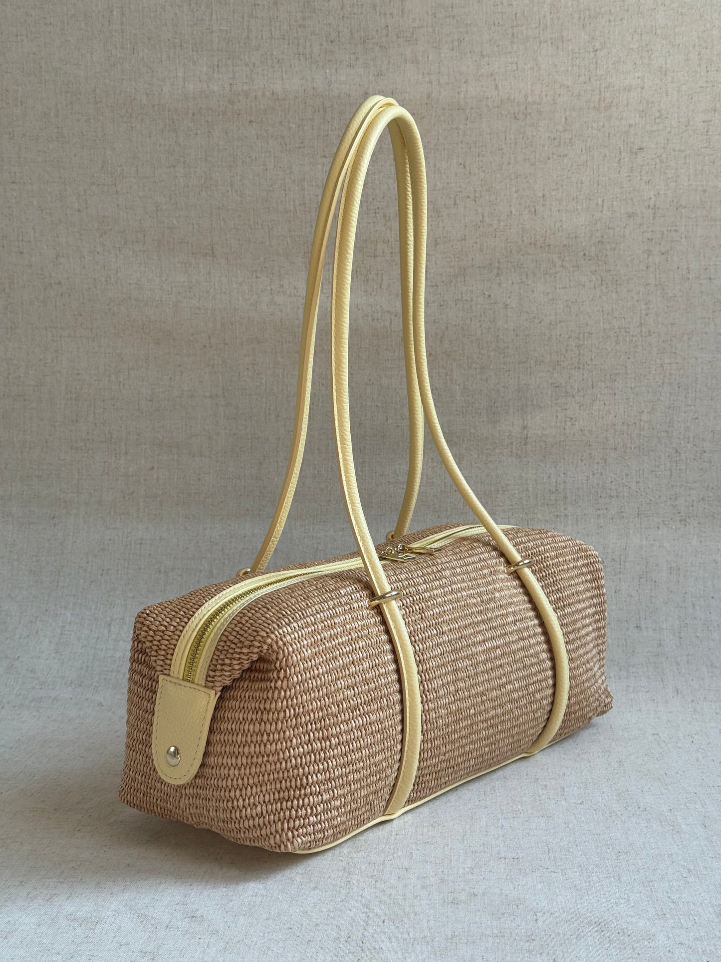 borsa a spalla Roma - rafia