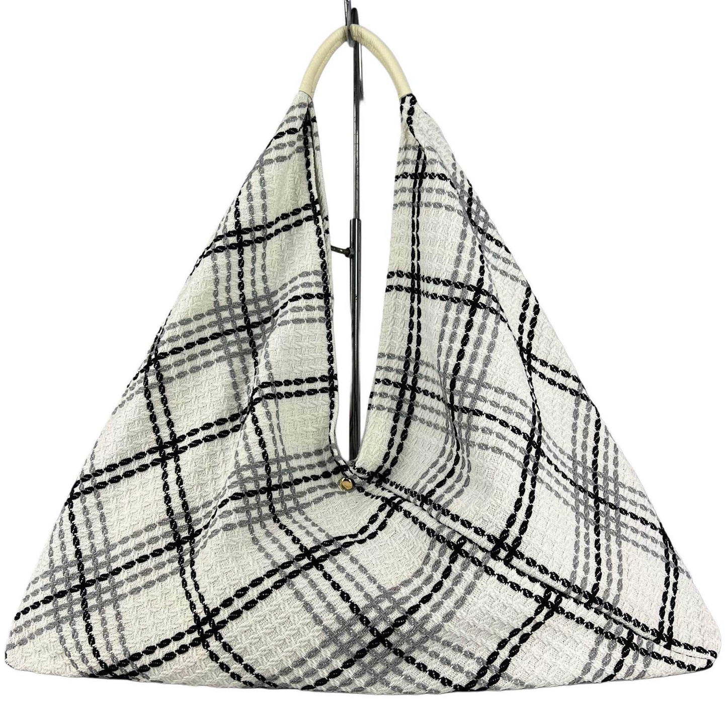 Maxi borsa a spalla Melissa in tessuto