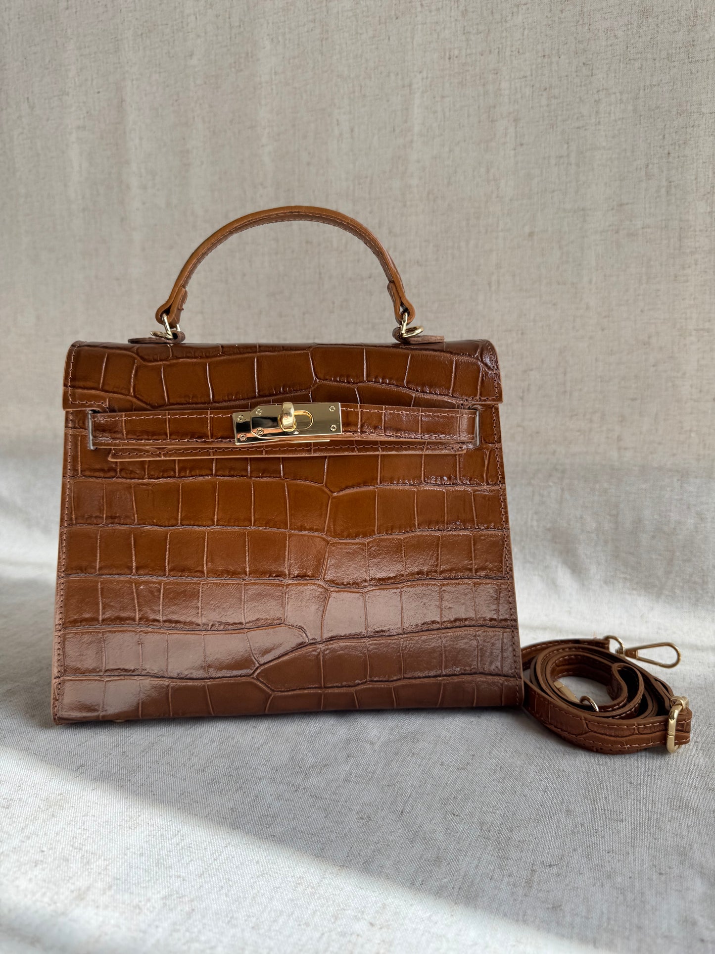 Borsa KELLY - misura grande, con tracolla lunga