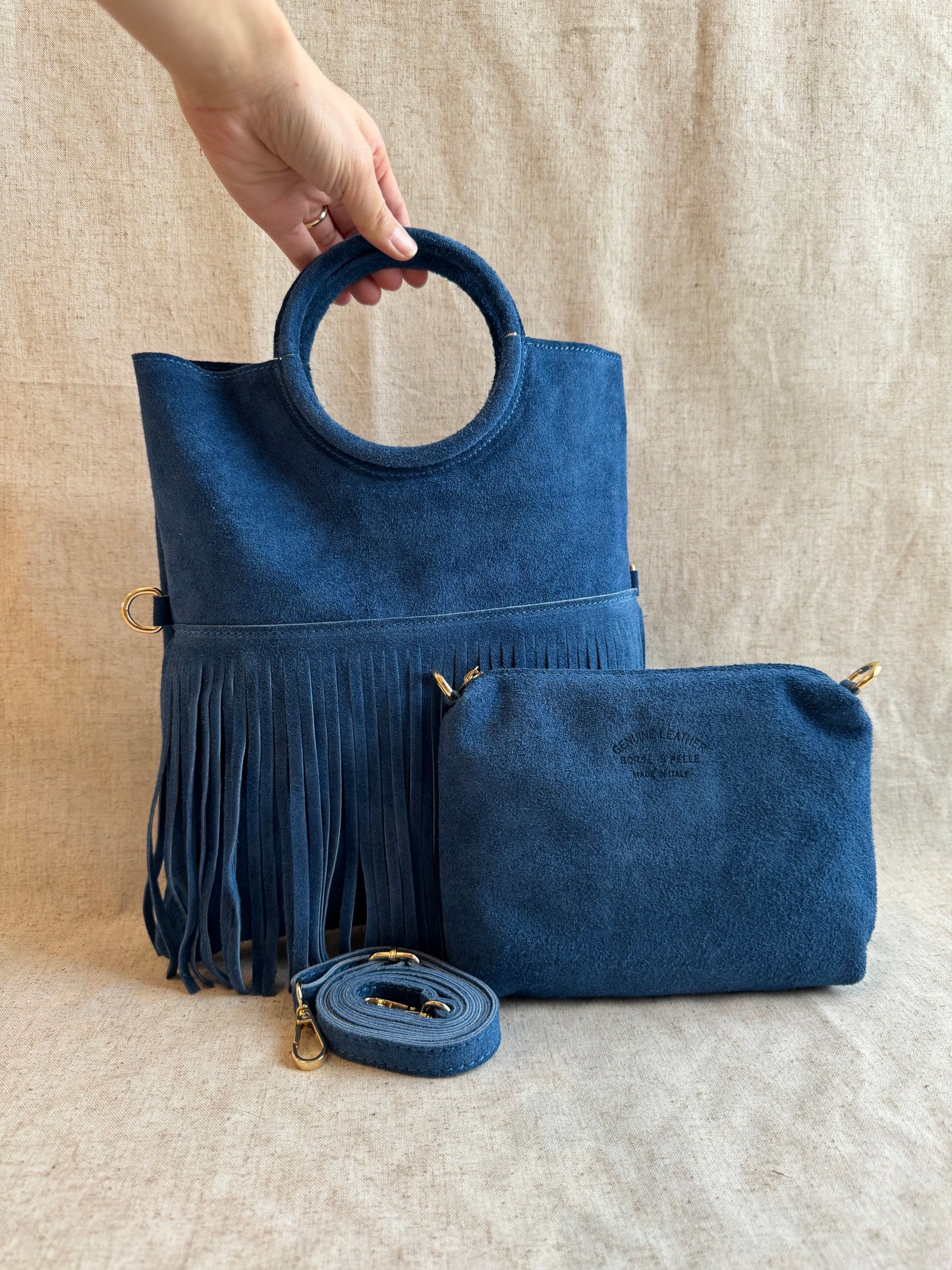 Borsa a mano Lea - con tracolla lunga