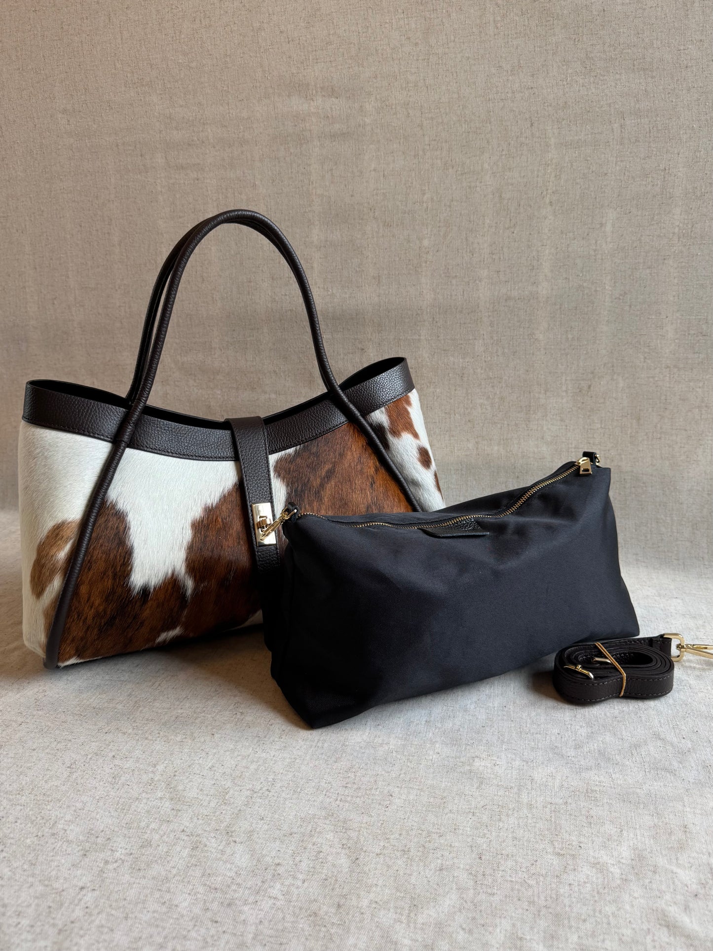 Preordine: Maxi borsa Carla - cavallino, con tracolla lunga