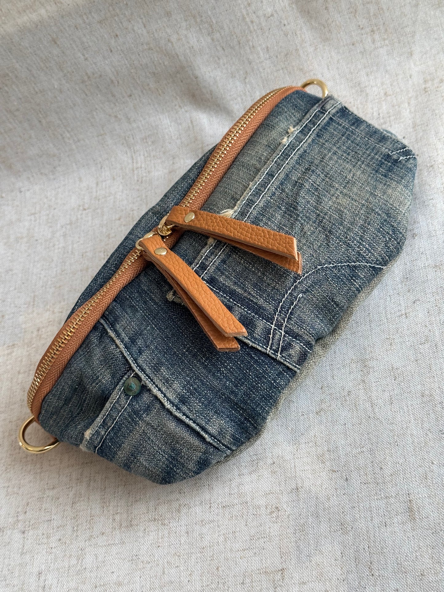 Marsupio in jeans Maya - con tracolla lunga
