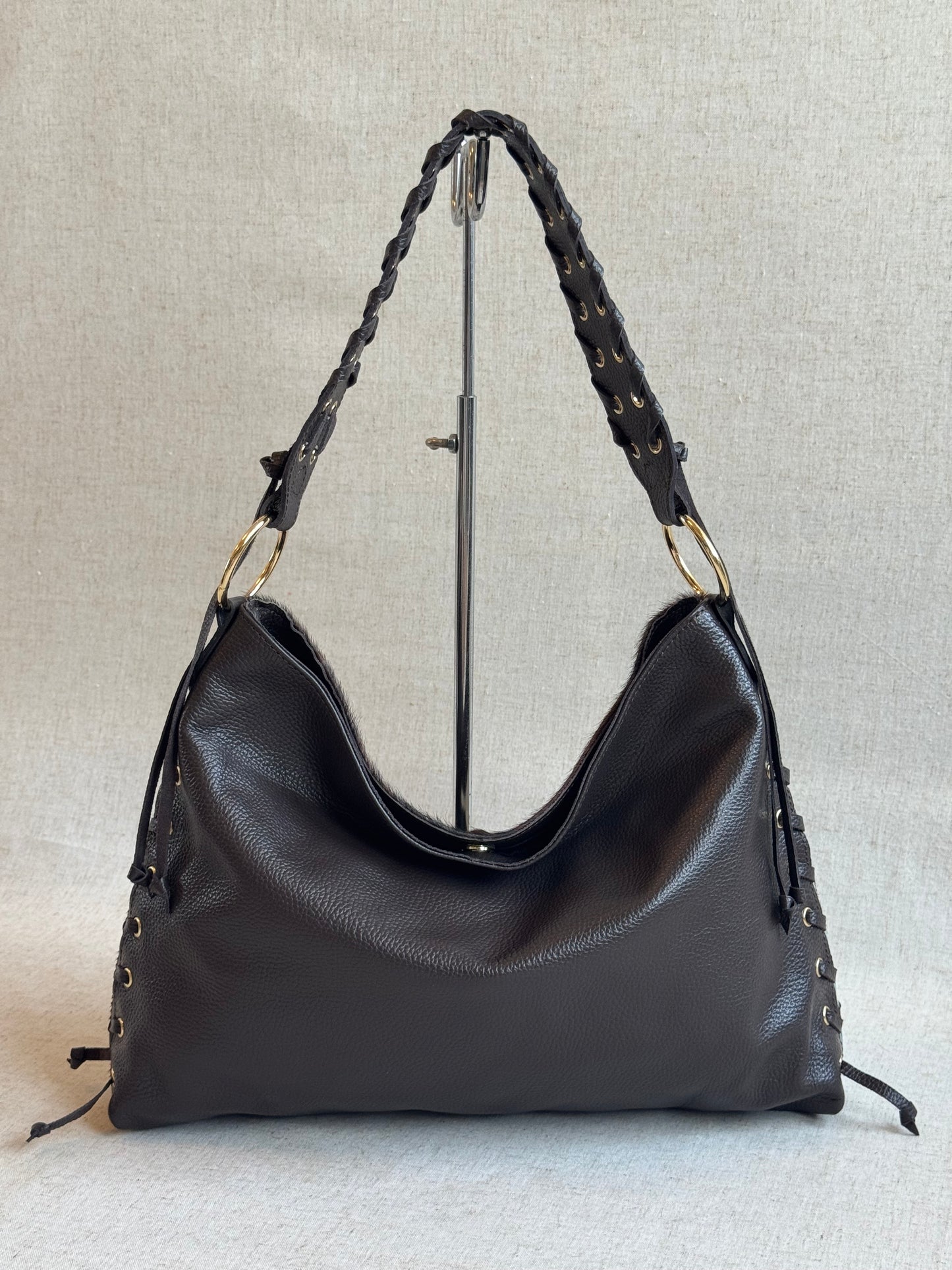 Borsa Dora - cavallino, con tracolla lunga