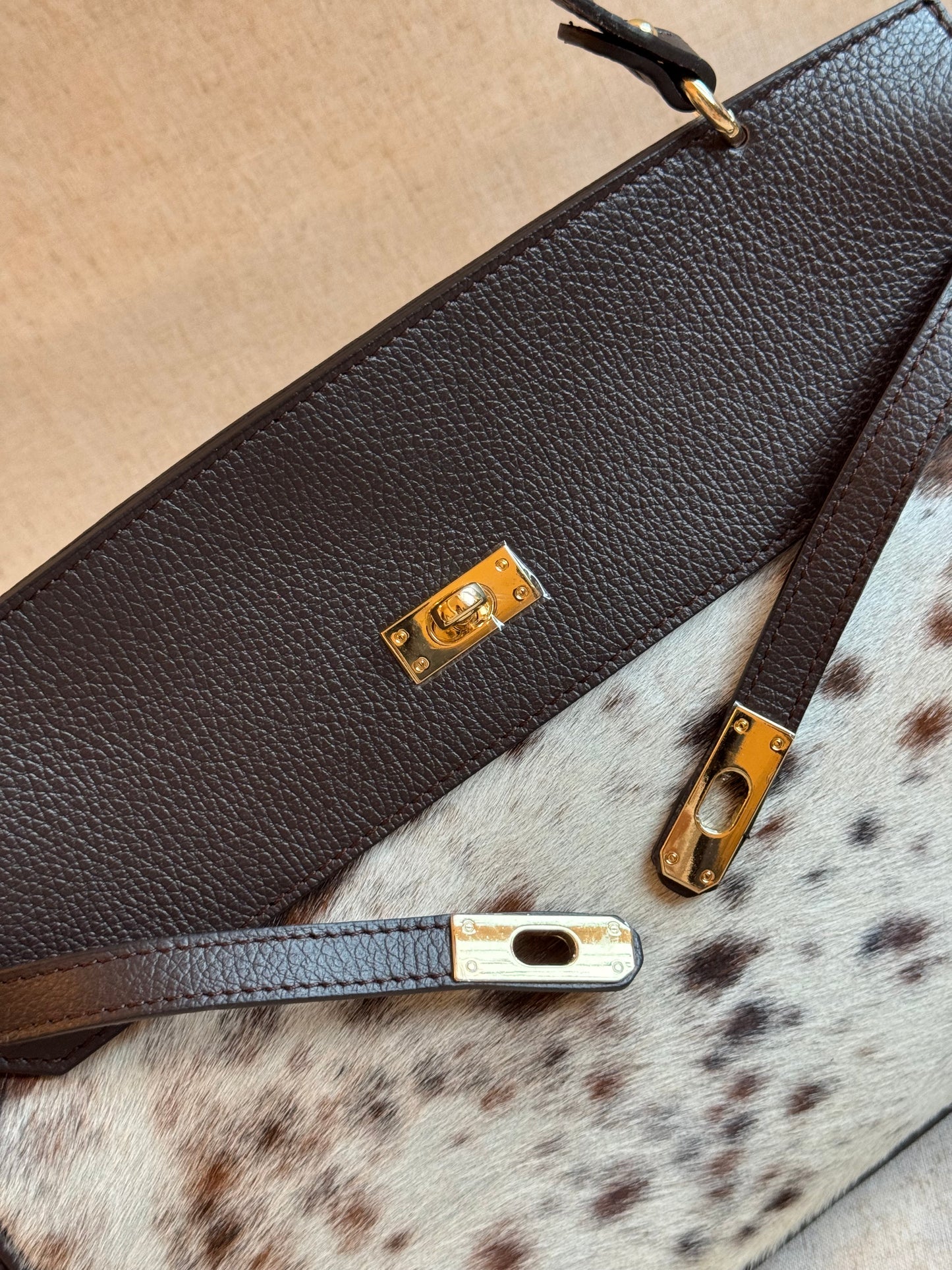 Maxi borsa Daphne - cavallino, con tracolla lunga