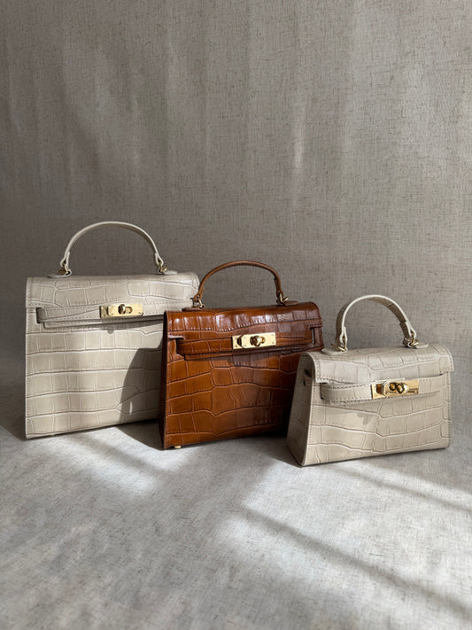 Borsa KELLY - misura media, con tracolla lunga