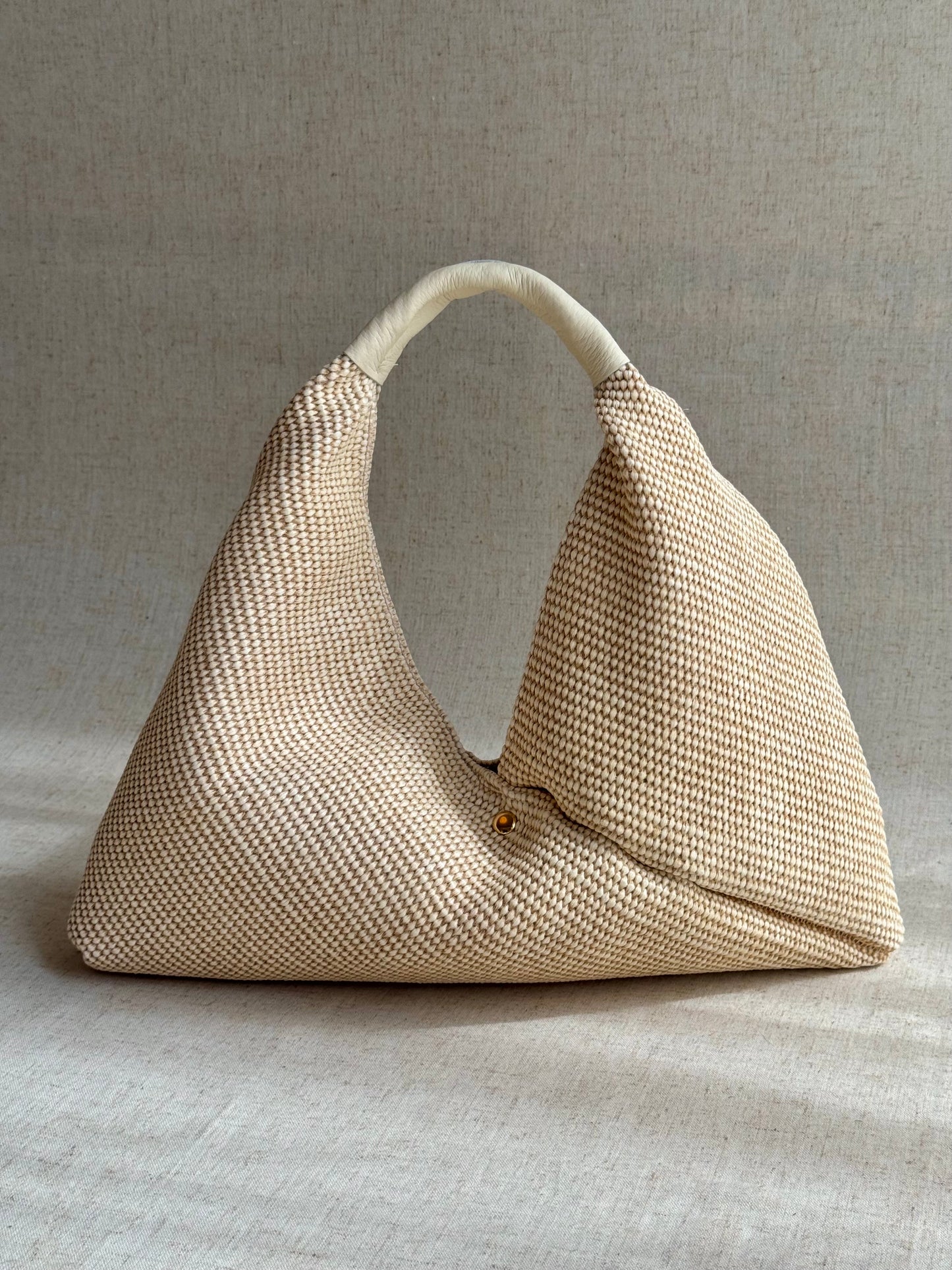 Borsa a spalla Melissa - rafia, misura piccola