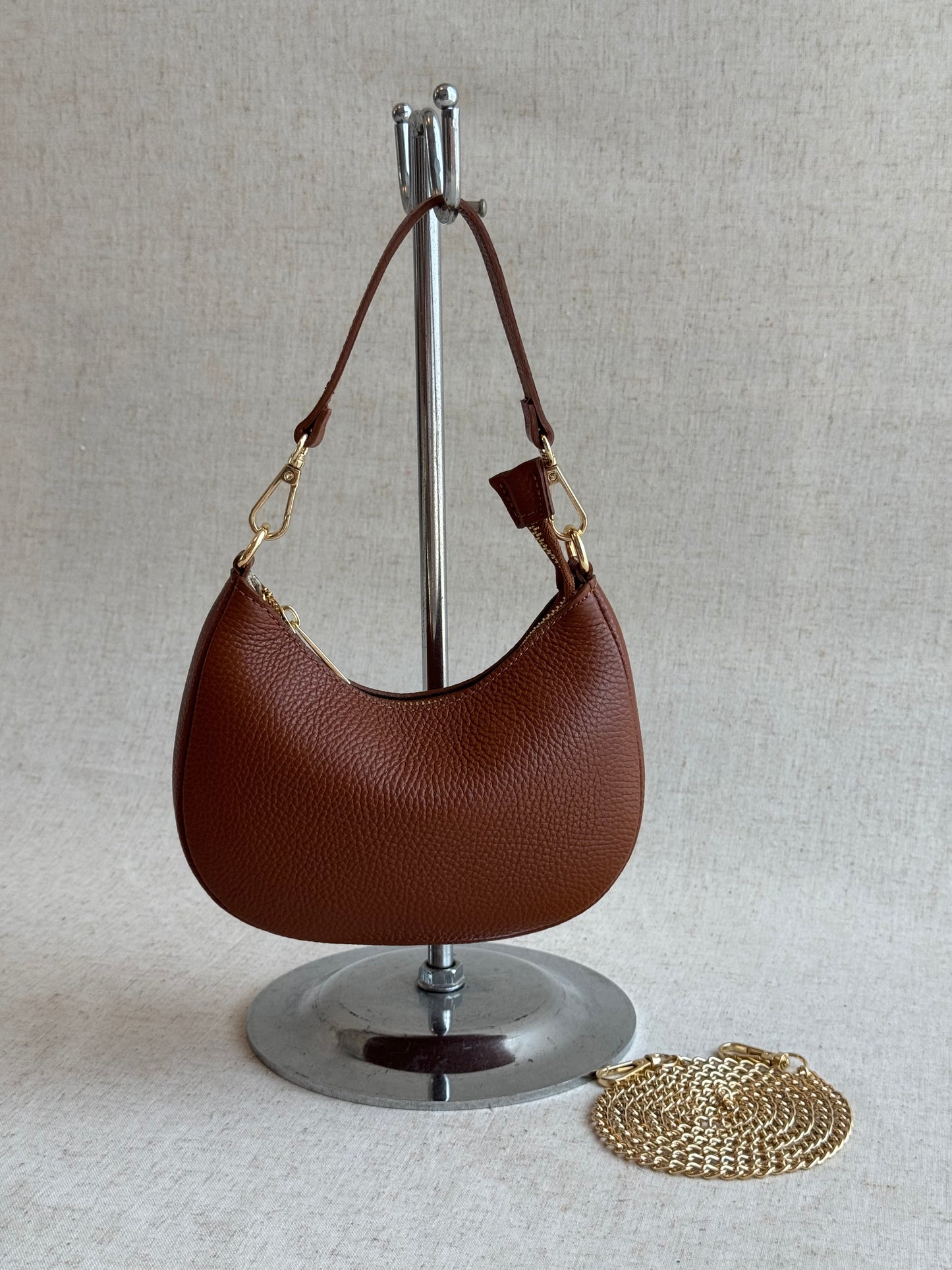Borsa a spalla Luna - misura piccola, con tracolla lunga